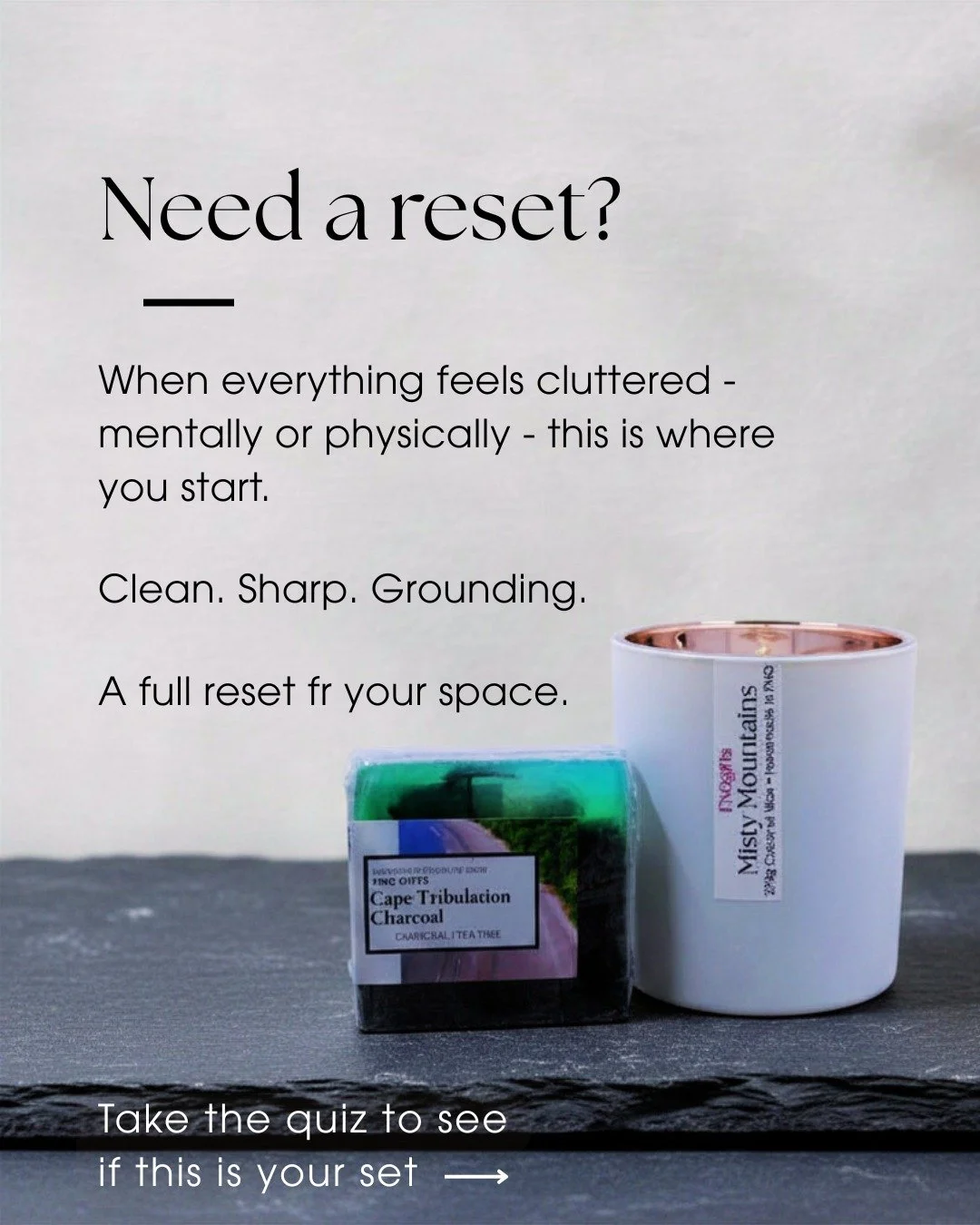 Need a reset? 🌊

When life feels noisy and cluttered, your environment matters more than you think.

Clean. Fresh. Grounding.

Create a space that helps you breathe again ✨

Take the quiz to discover your FNQ match. Comment QUIZ for the link.

#FNQg