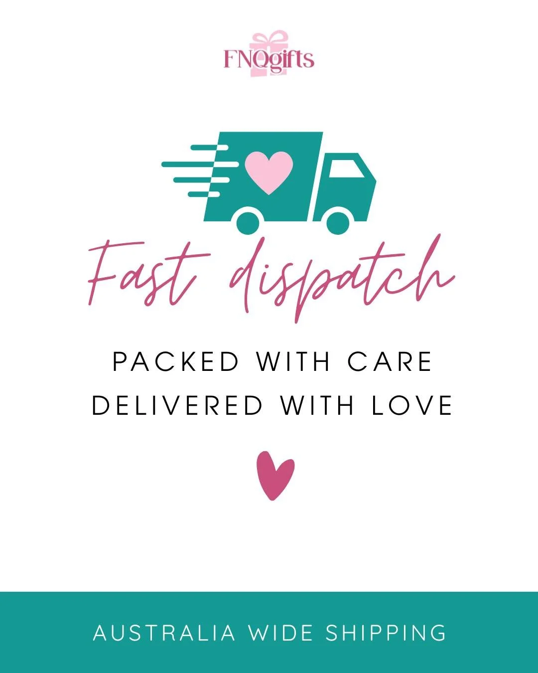 Packed with care.

Delivered with love. 🚐

Flat rate shipping Australia-wide.