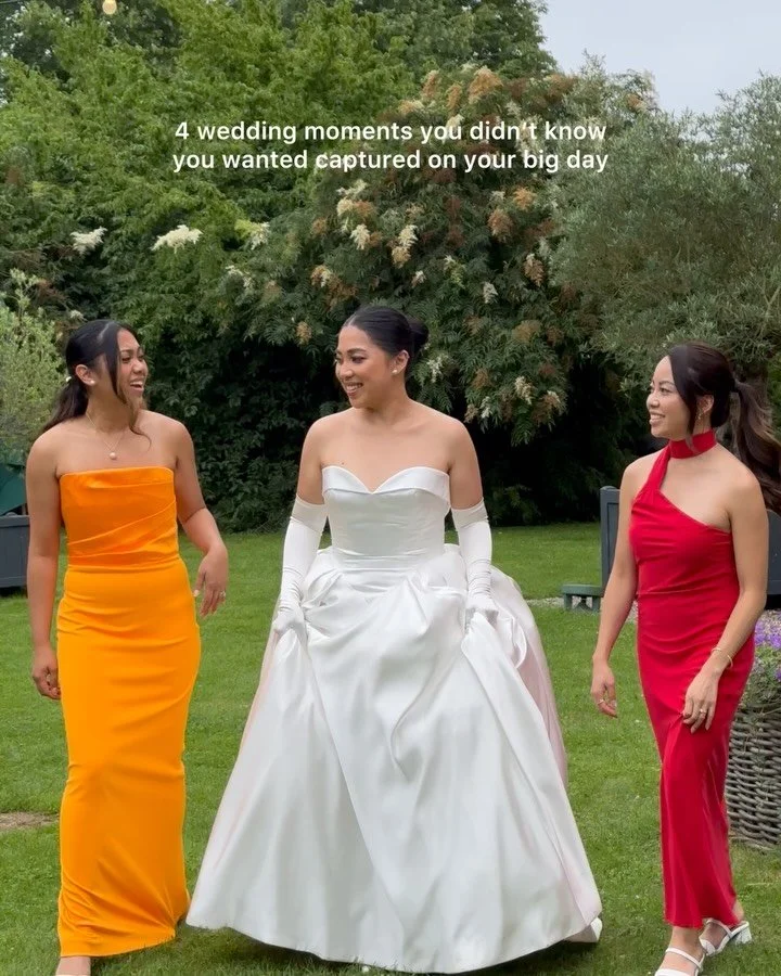 3rd one is actually my favourite!! I just love those moments RIGHT after the ceremony where everything has come together, all nerves are calming down, and you&rsquo;re finally married. this clip shows all those feelings so well 🥹

content: @lovetold