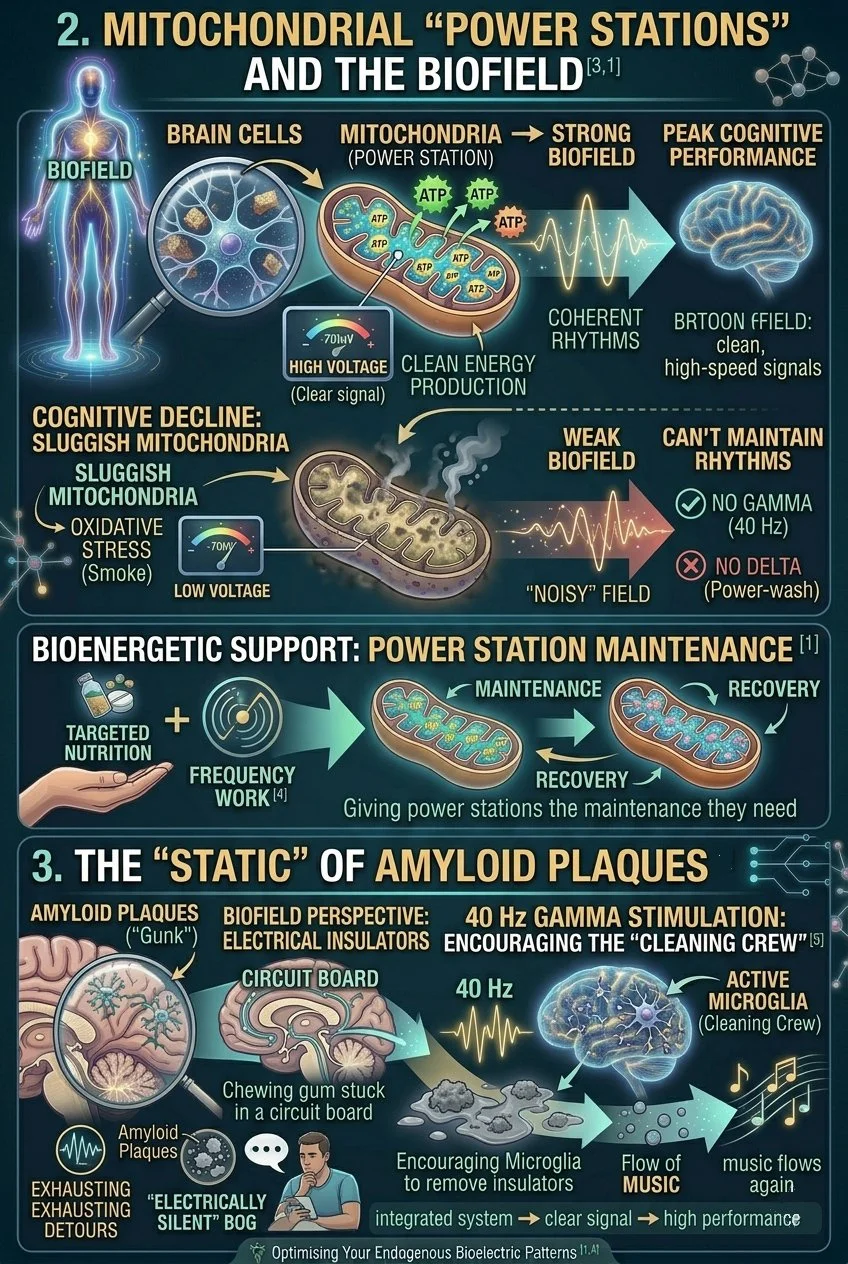 mitochondrial power stations and the Biofield diagram