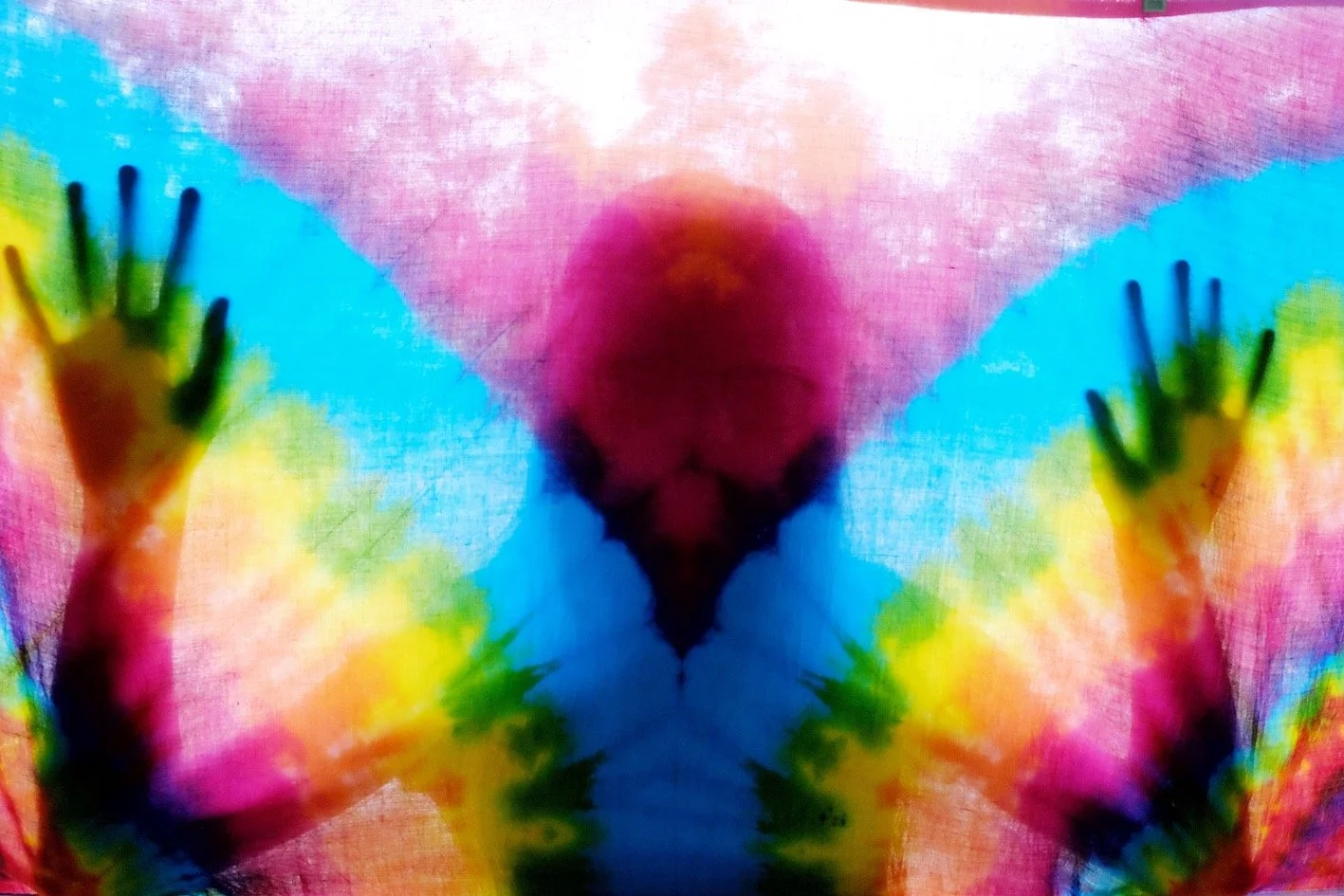 multi coloured human biofield energetic being