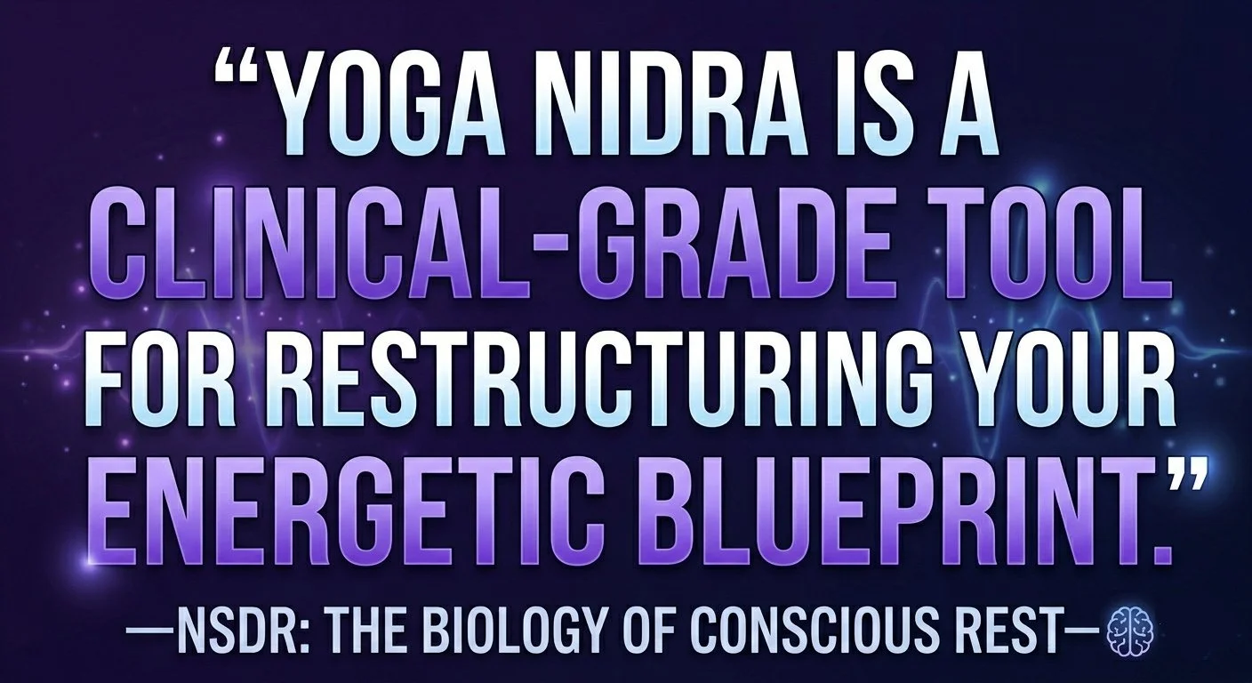 yoga nidra is a clinical grade tool for restructuring your energetic blueprint
