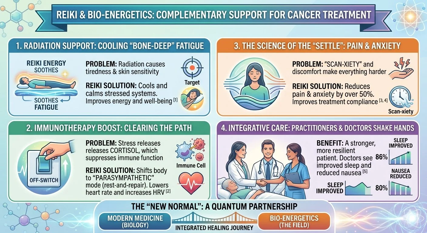 reiki and bio-energetics complementary care for cancer treatments diagram