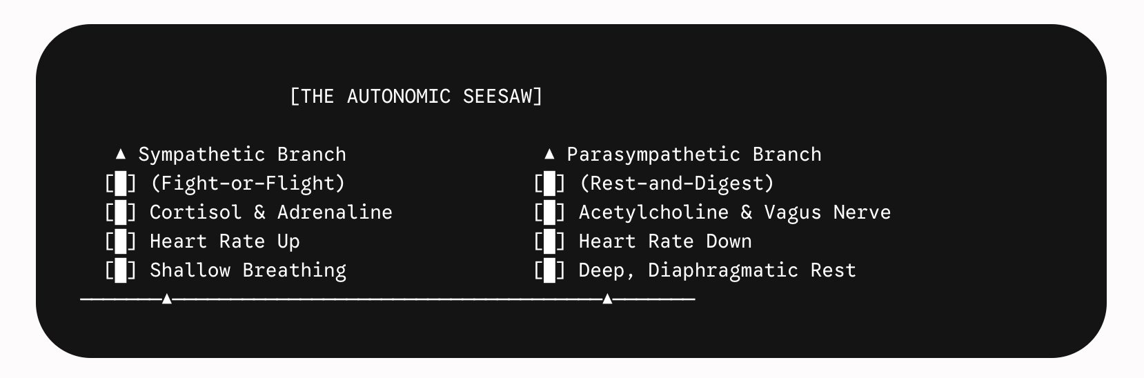 diagram of autonomic seesaw