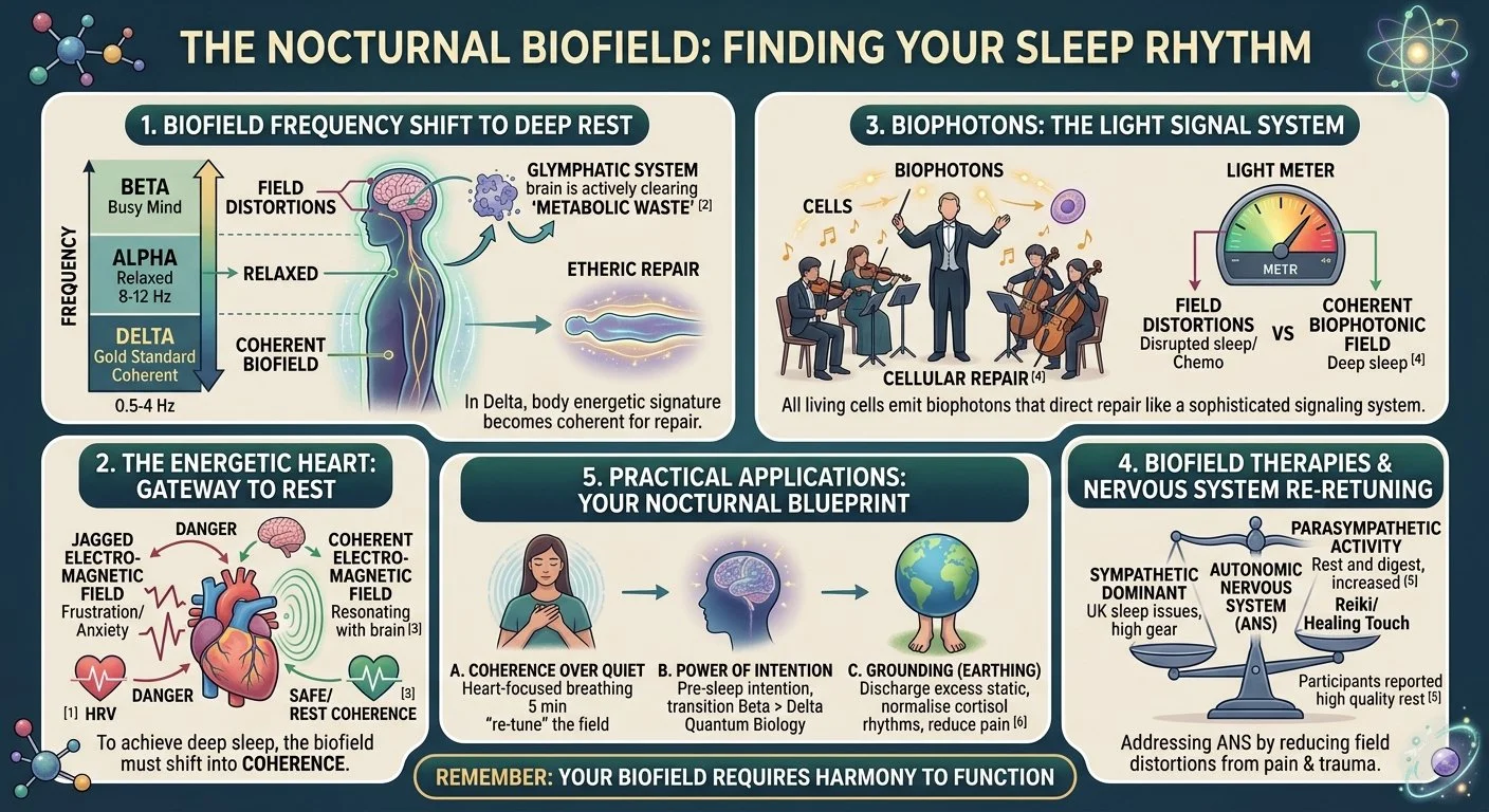 biofield infographic sleep diagram