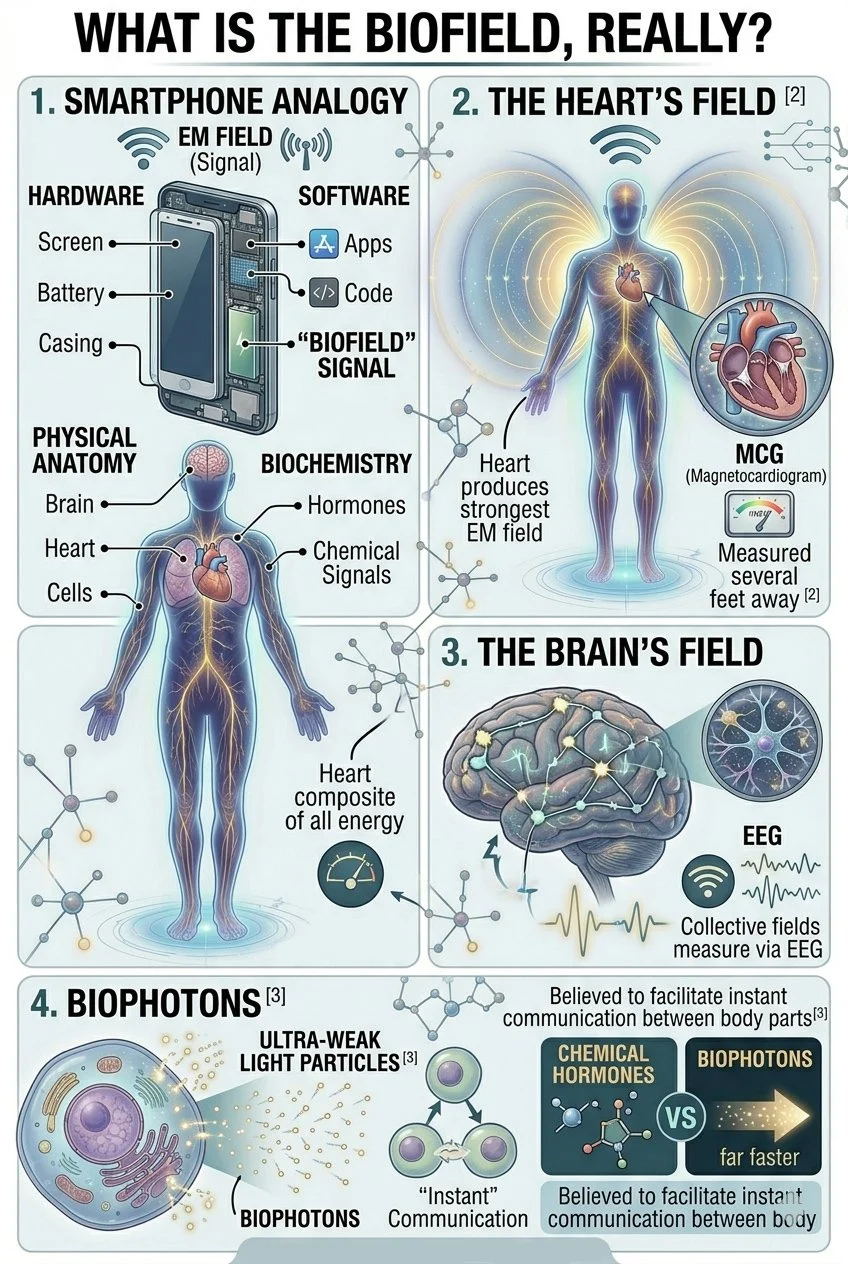 diagram explaining what a biofield is
