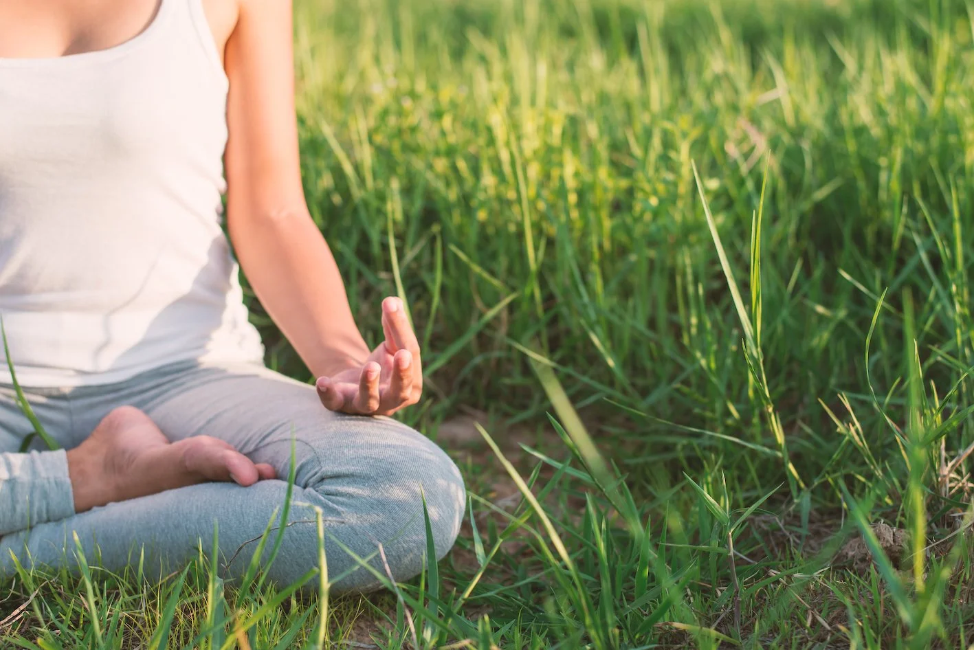 women doing kundalini meditations in nature