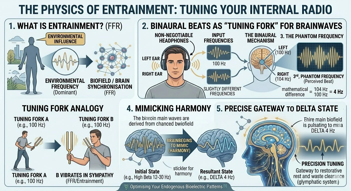 the physics of binaural entrainment
