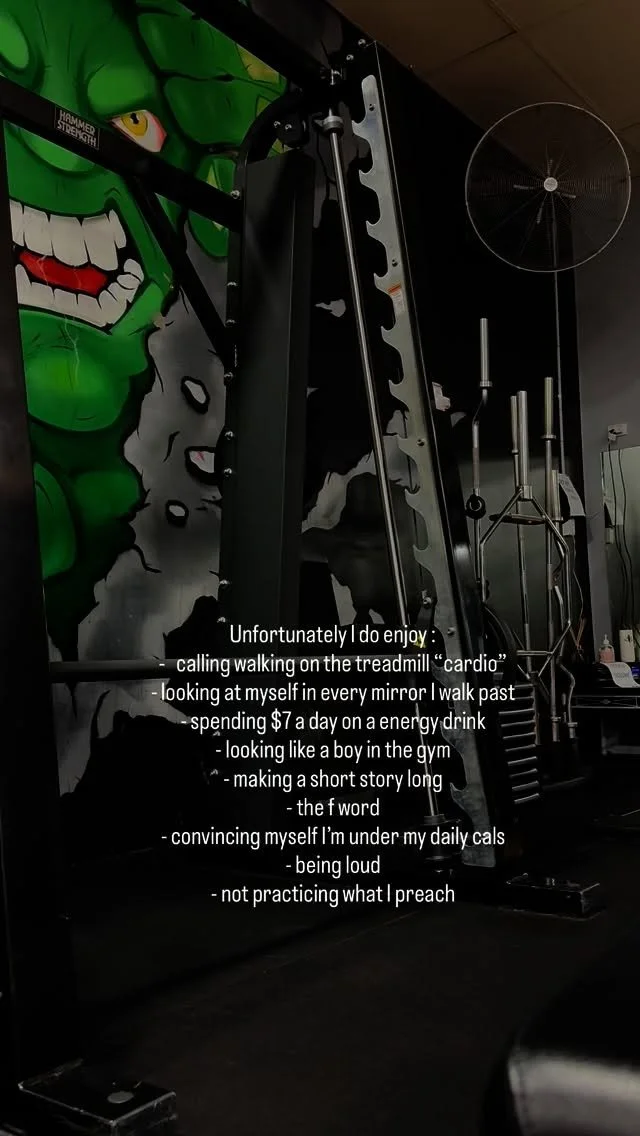 Lets be real… even as a fitness coach life and training isn’t perfect. But that’s what makes us all different and builds our discipline 👏
Enjoy being who you are 🤍