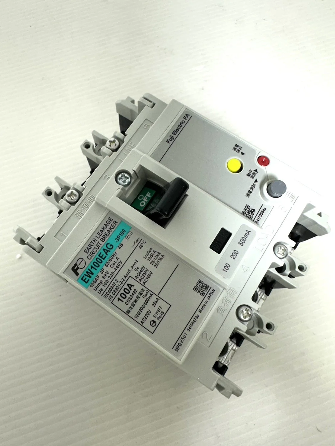 富士  FUJI   漏電斷路器   EW100EAG  3P  100A
