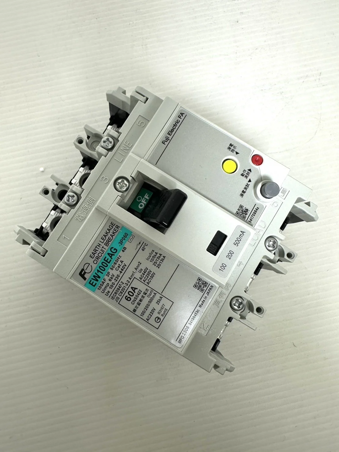 富士  FUJI   漏電斷路器   EW100EAG  3P  60A