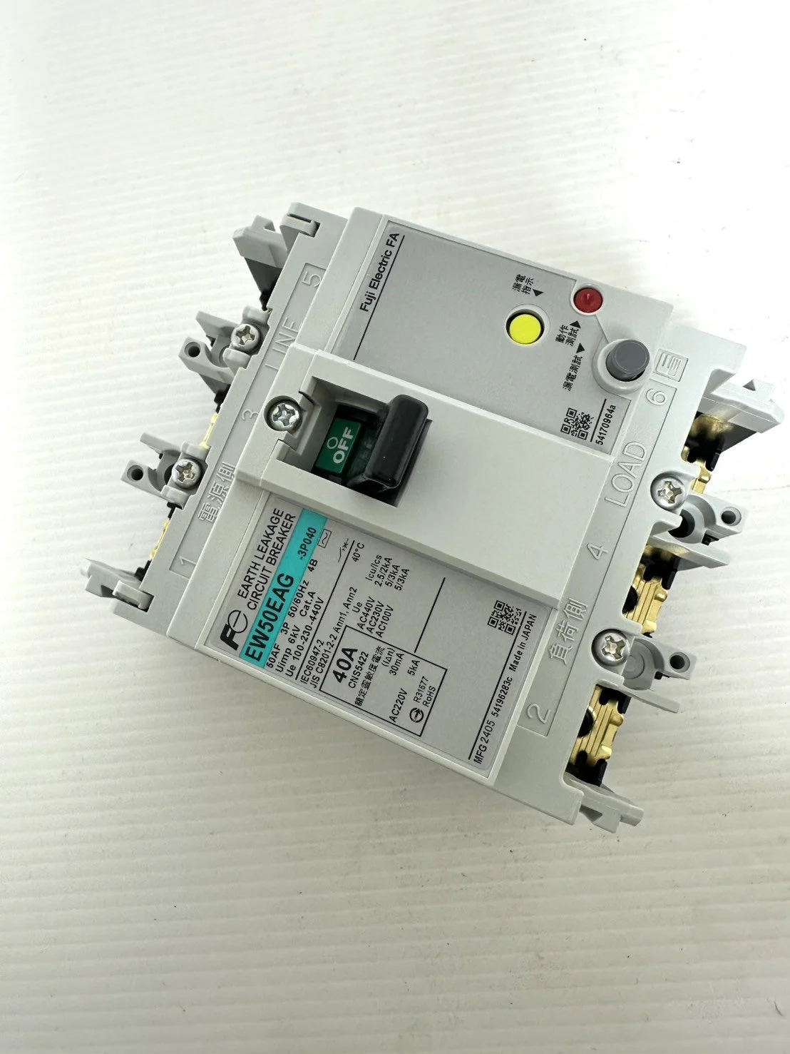 富士  FUJI  漏電斷路器   EW50EAG  3P  40A
