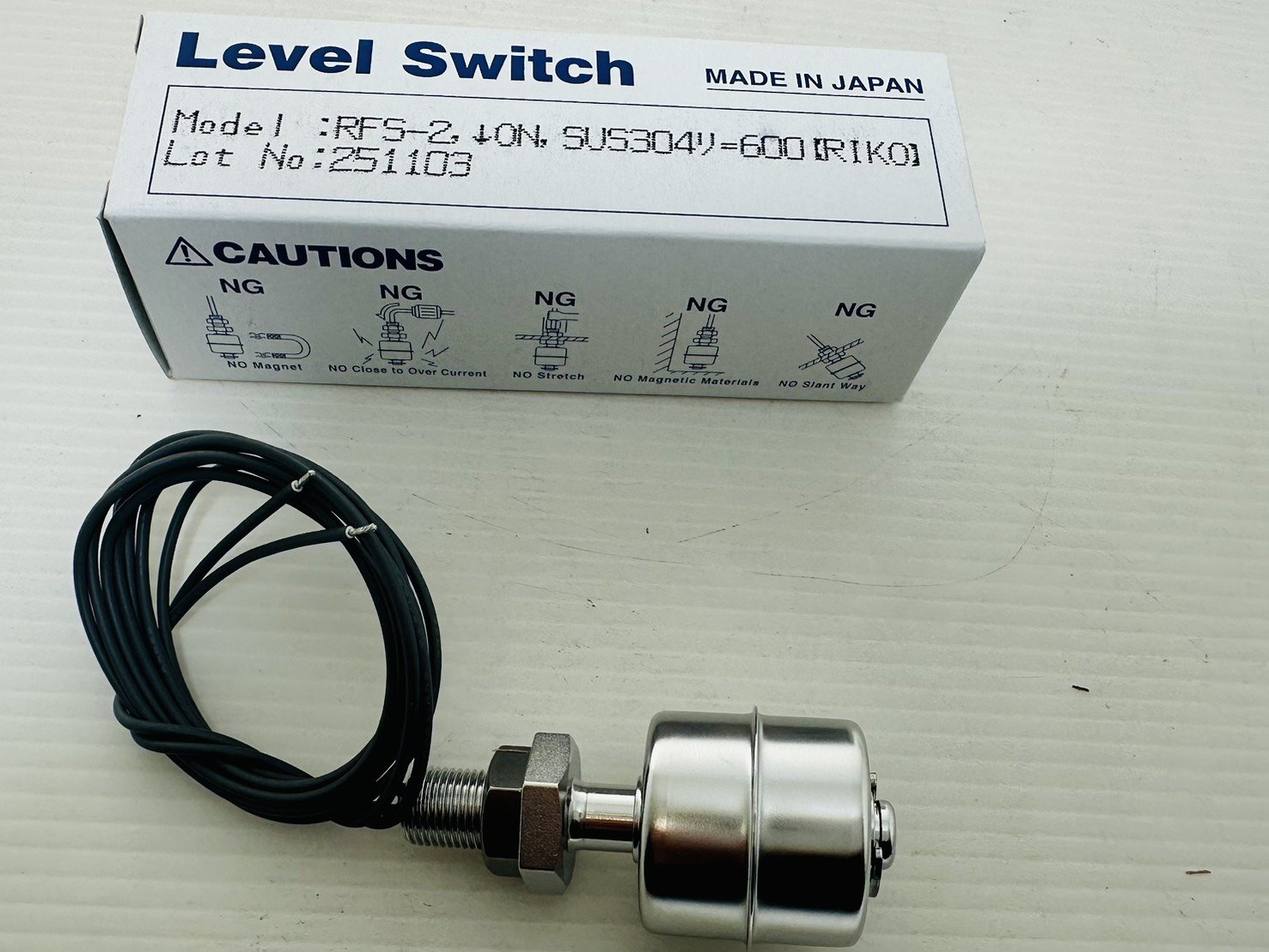 RIKO   浮球開關  白鐵   RFS-2