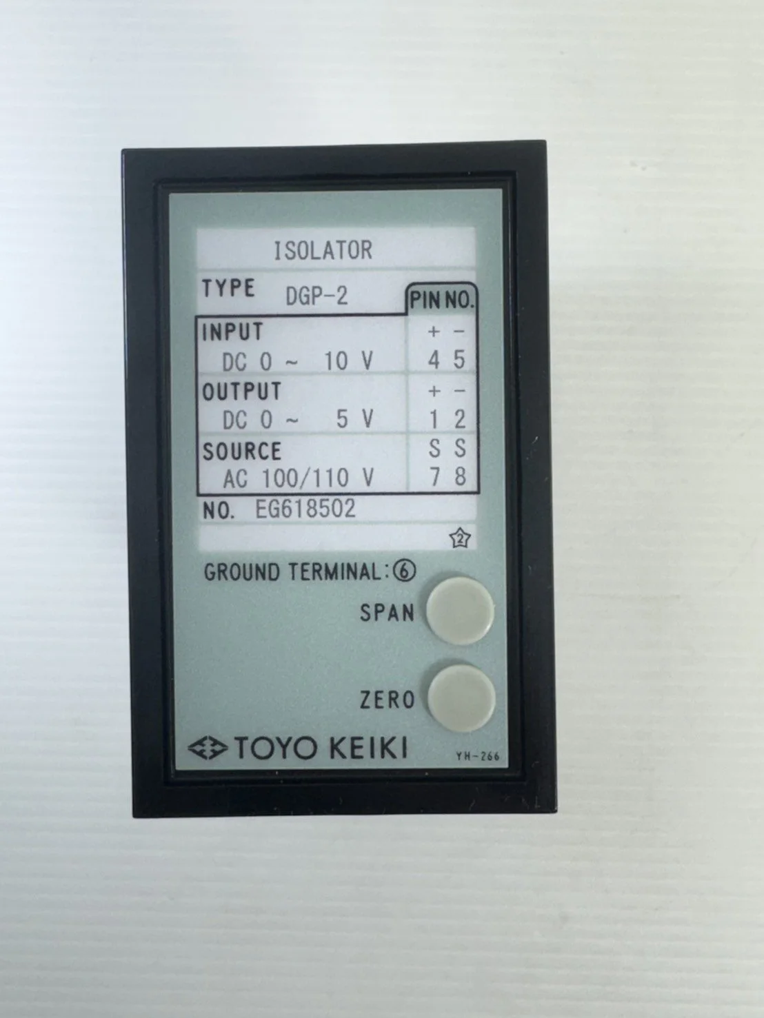 DGP-2   訊號隔離器   東洋計器   TOYO KEIKI