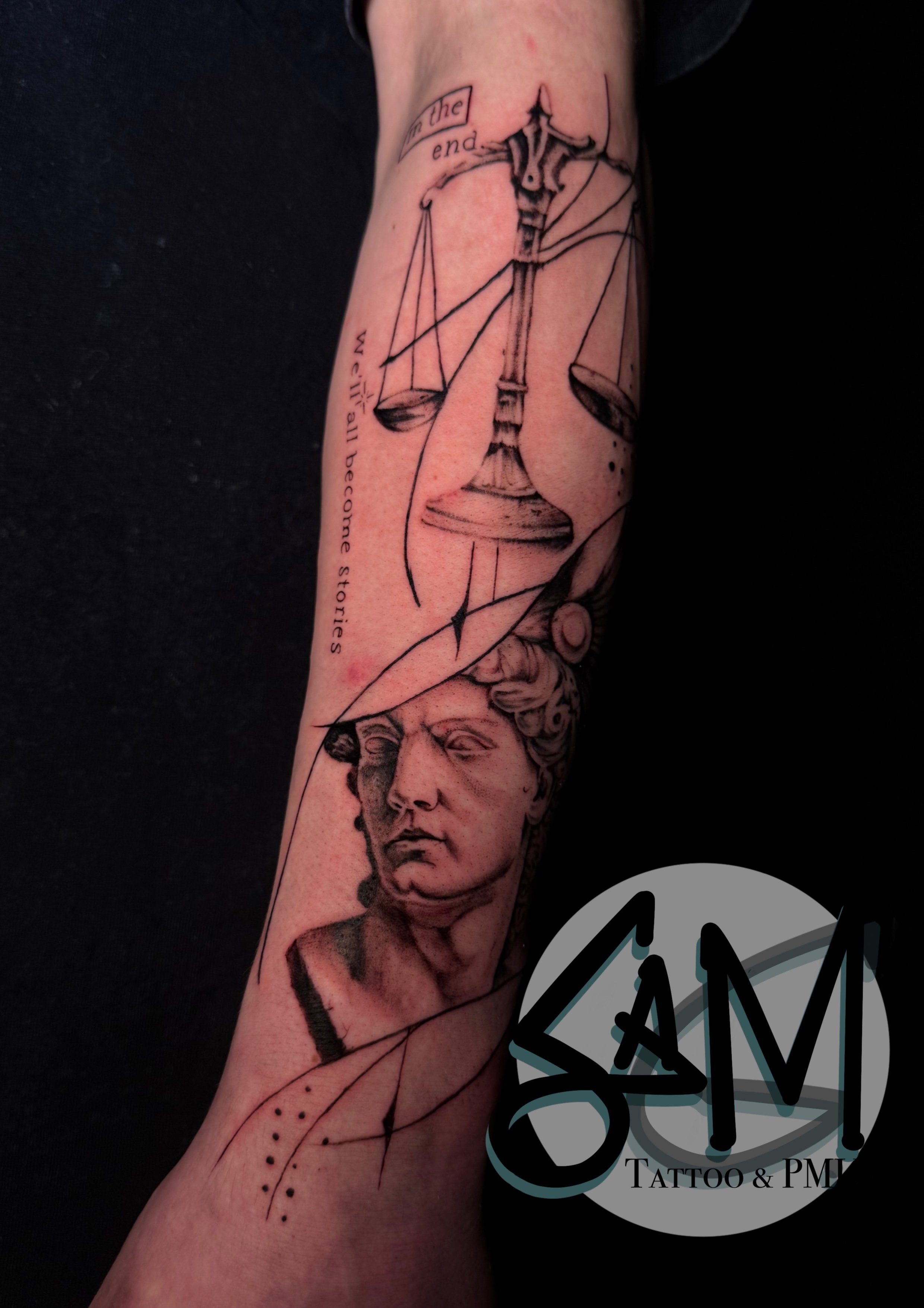 Microrealismus Tatto griechisch