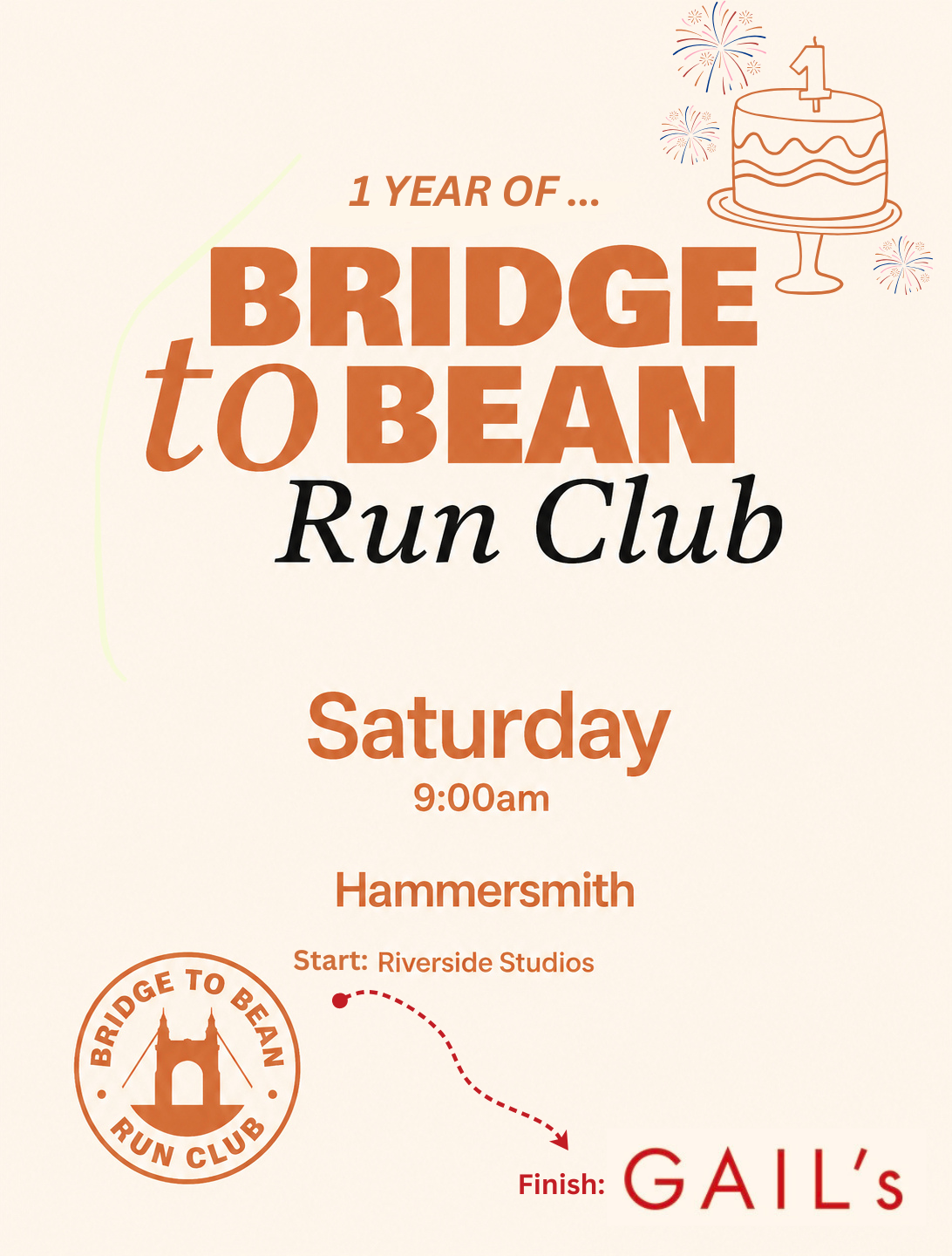 GAIL’s Knead for Speed x Bridge to Bean Run Club 