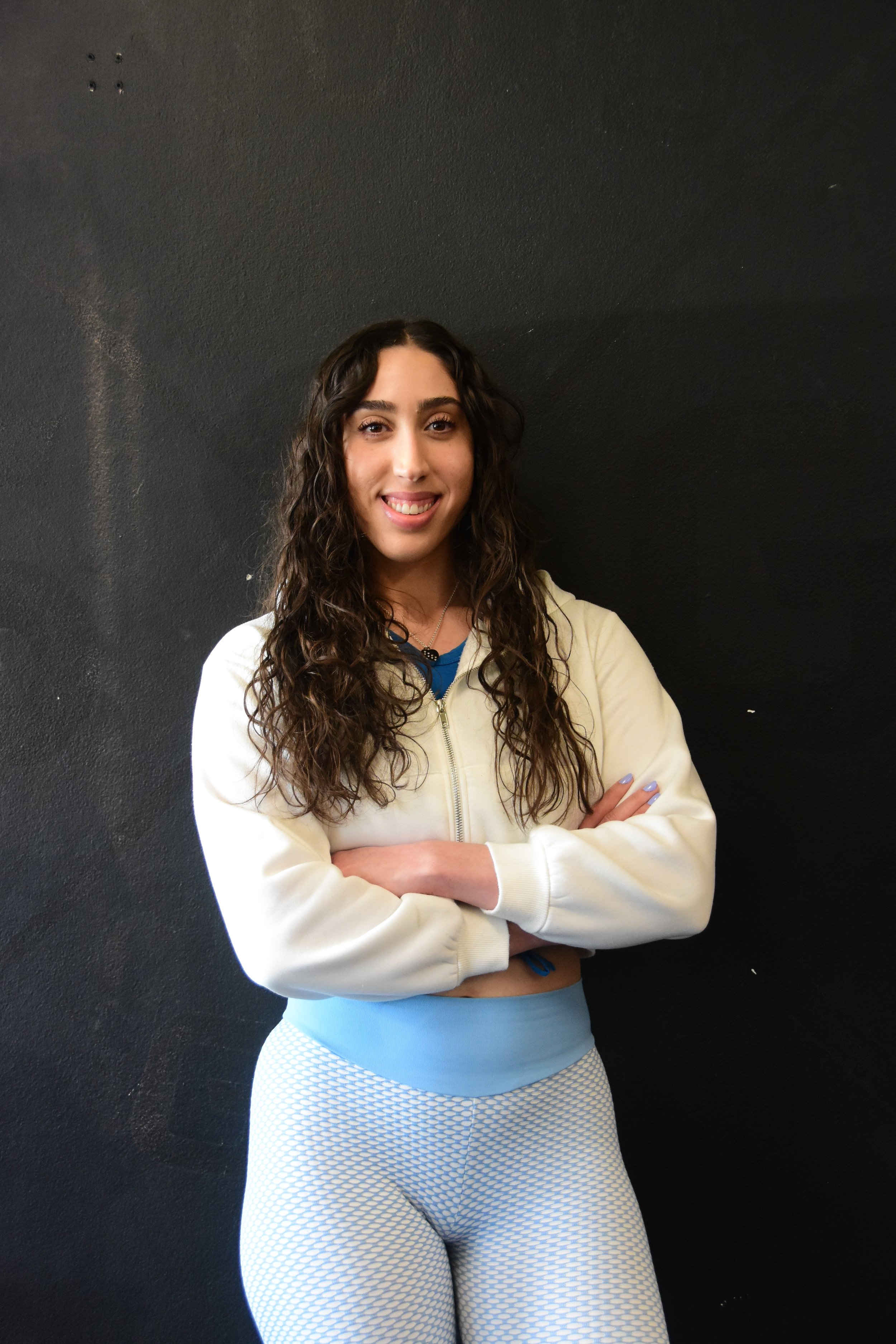 A female personal trainer