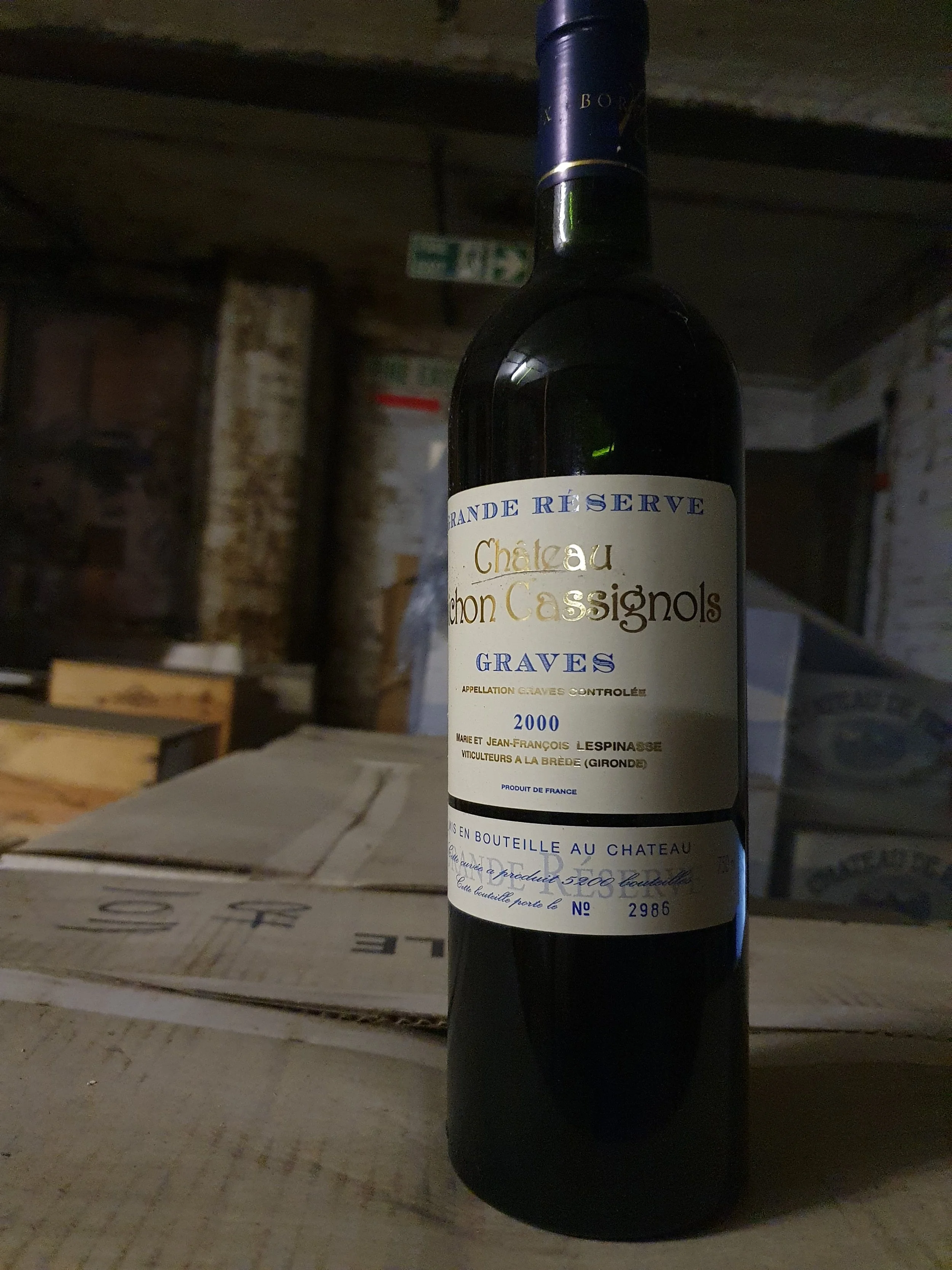 Chateau Bichon Cassignols, Graves, Grand Reserve 2000 Lespinasse-min.jpg