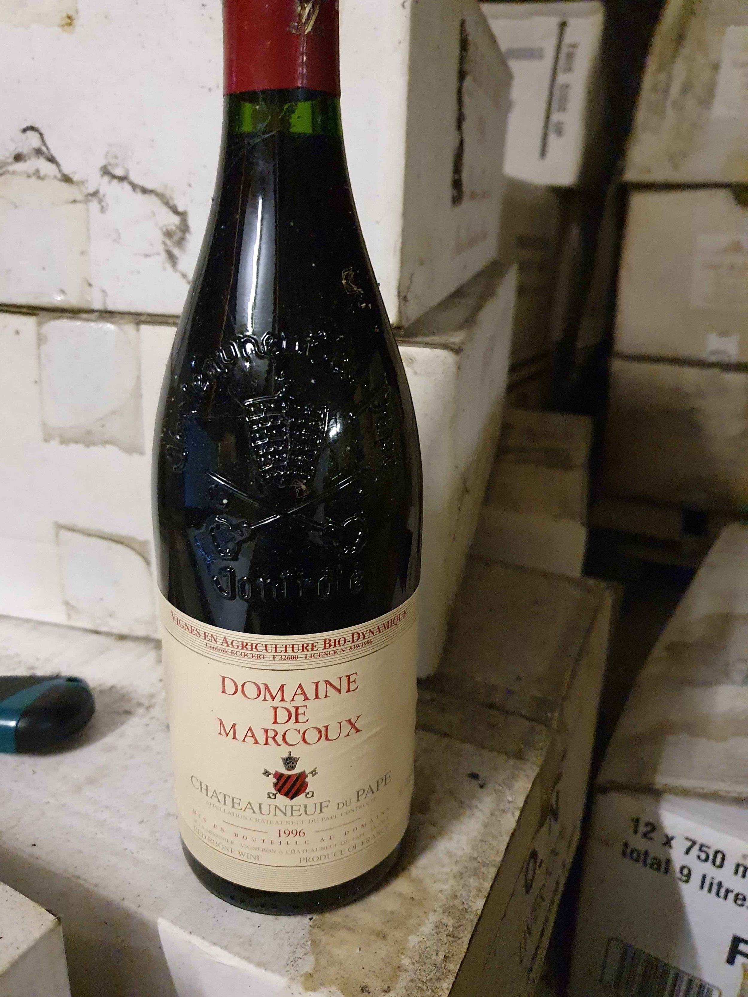 Domaine De Marcoux, Chateau Neuf Du Pape,1996 bottle.jpg