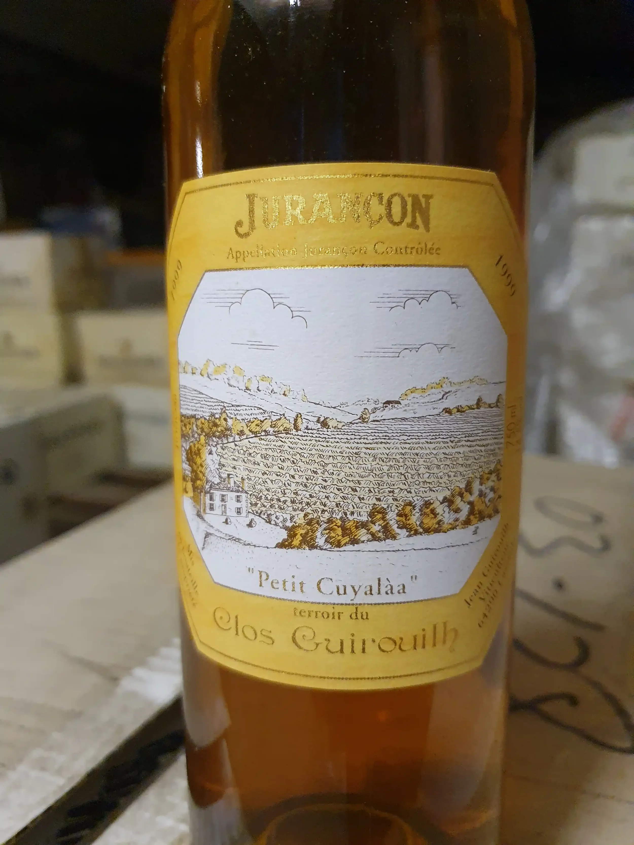 Clos Guirouilh, Petit Cuyalaa, Jurancon 1999 close.webp