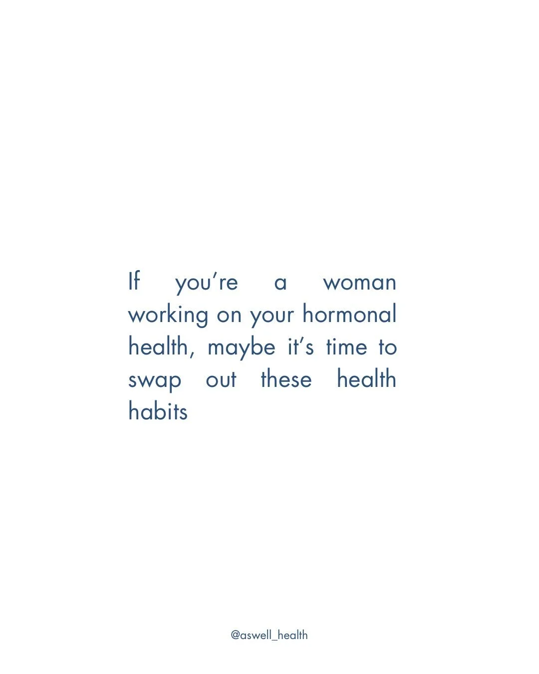 These swaps might be controversial but they shouldn&rsquo;t be because health science isn&rsquo;t black and white.

Not every &ldquo;biohack&rdquo; and health tip is female-specific, or better yet, pre-menopause specific. Many popular wellness practi