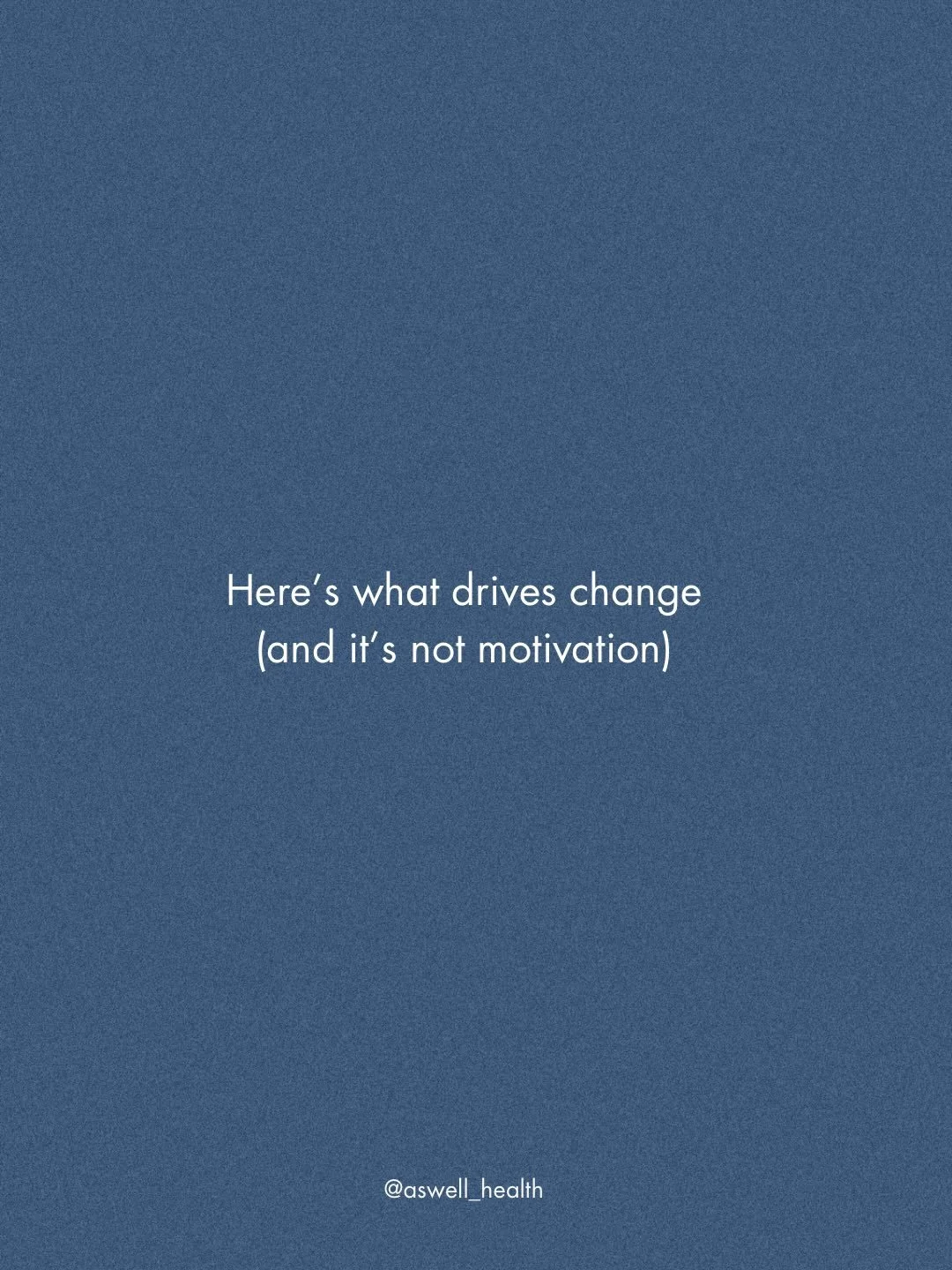 Motivation is unreliable at best, and cruel at worst when used as a measurement of effort or readiness.

Especially when your body is (often unknowingly):

Inflamed
Undernourished
Unsupported 
Dysregulated
Exhausted

In that state, motivation isn&rsq