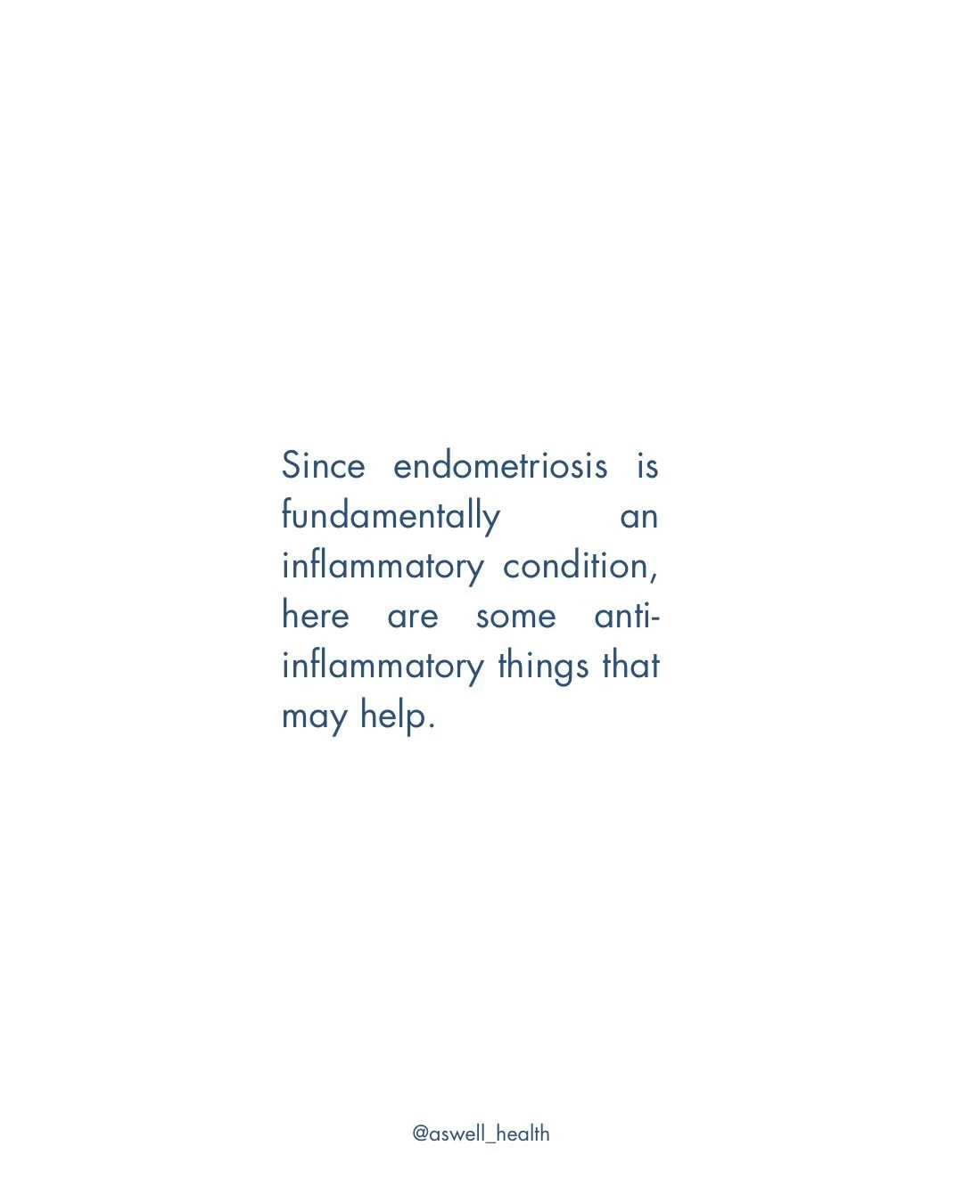 Endometriosis is a complex inflammatory condition, but the good news is that there are a few everyday things that may help to calm that inflammation and make life feel a little more manageable.

Living with endo is genuinely exhausting, and every wom