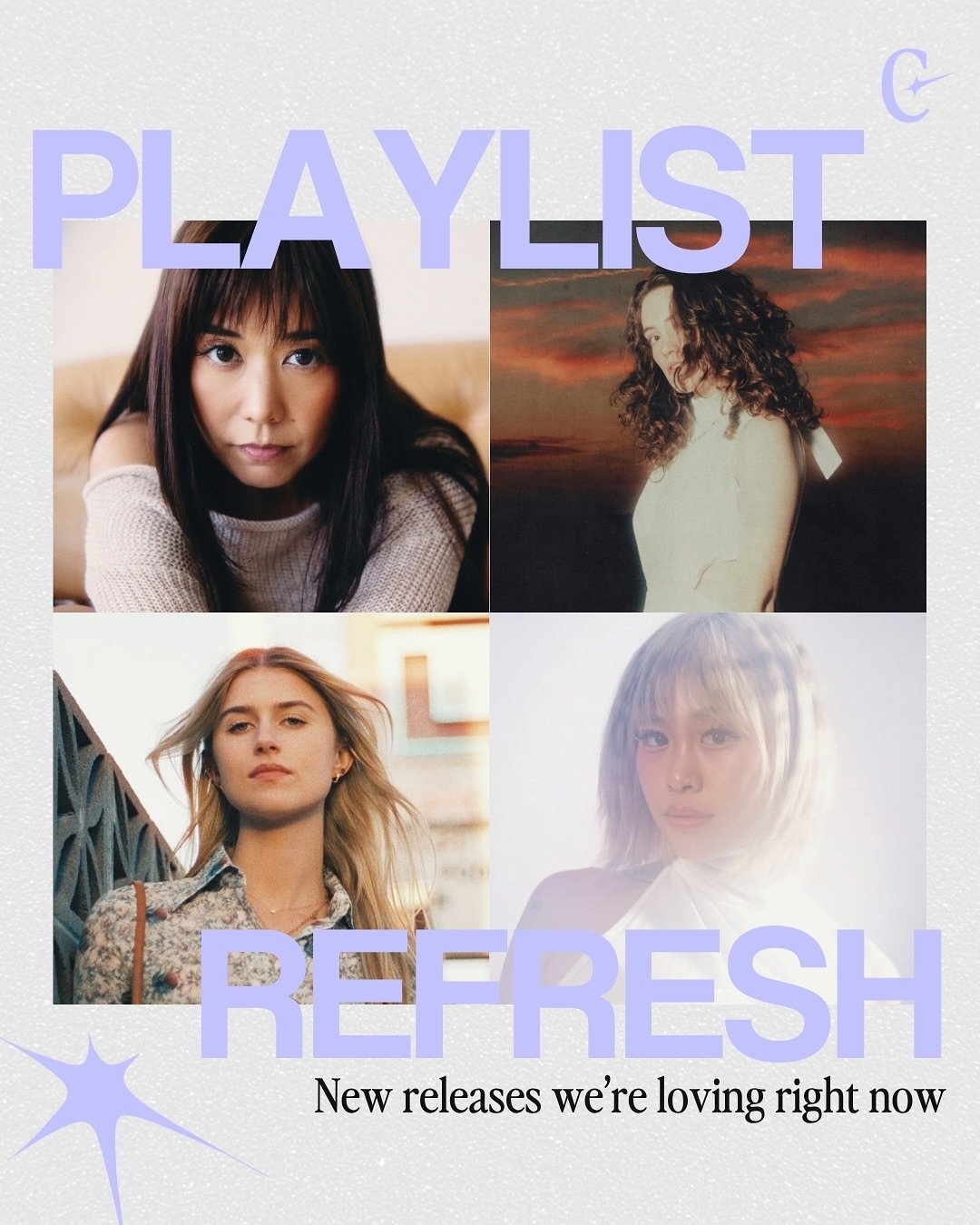 These tracks all came out this past week, and we absolutely love them.

@lisadanaemusic, @annieelisemusic, @brookebutler, and @wendyawang all came through with the mid-week magic. ✨

What have you been listening to lately? 🎧
.
.
.
#newmusic #spotify