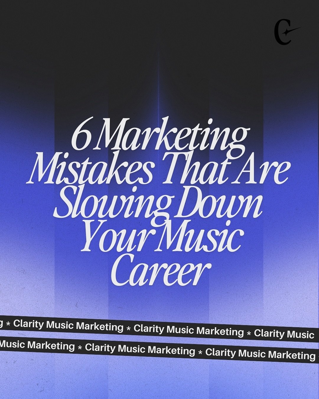 With the end of the year coming up, it&rsquo;s the perfect time to part ways with marketing habits that are holding you back.

Check out our blog for all 6 marketing mistakes musicians should leave behind heading into 2026.

Save this post for your 2