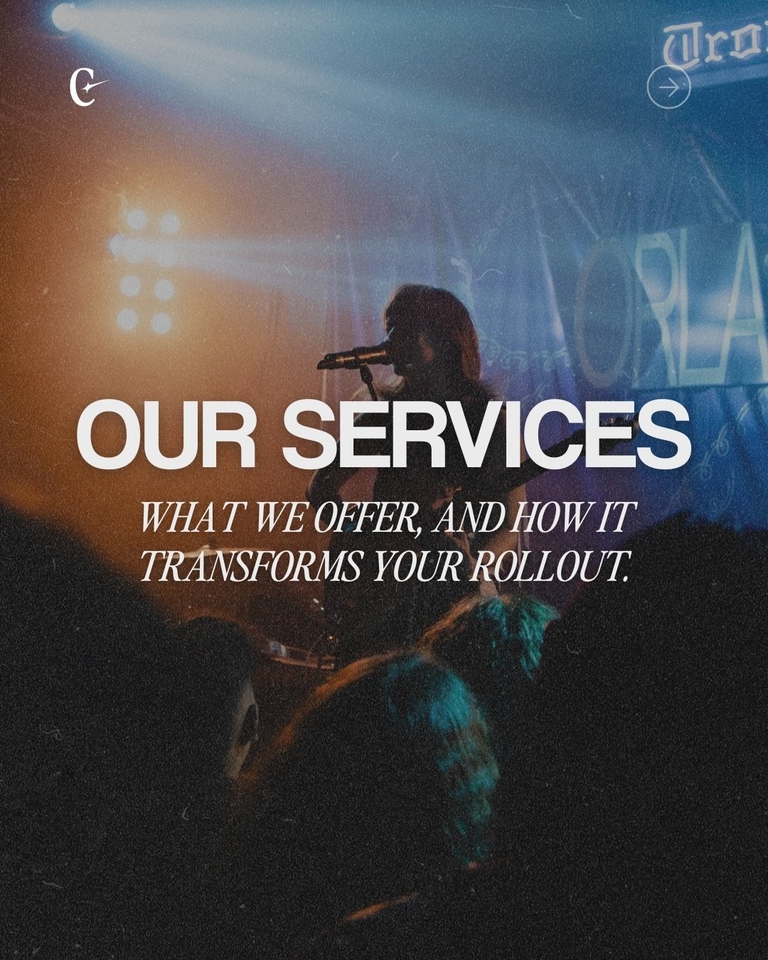 Your marketing should have the same creative spark as your music and feel like an authentic extension of your voice. 

We&rsquo;re here to support every stage of your rollout so you can focus on what matters most: creating.

Explore our services and 