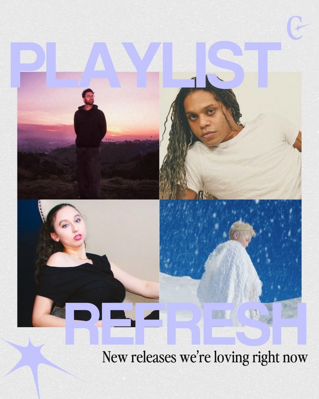 What we&rsquo;ve been listening to lately 🎧

Featuring @abinavmusic, @itsquentin, @isabellegitlin &amp; @r.v.r.i.e ✨
.
.
.
#newmusic #clarityplaylists #spotify #emergingartists #playlist