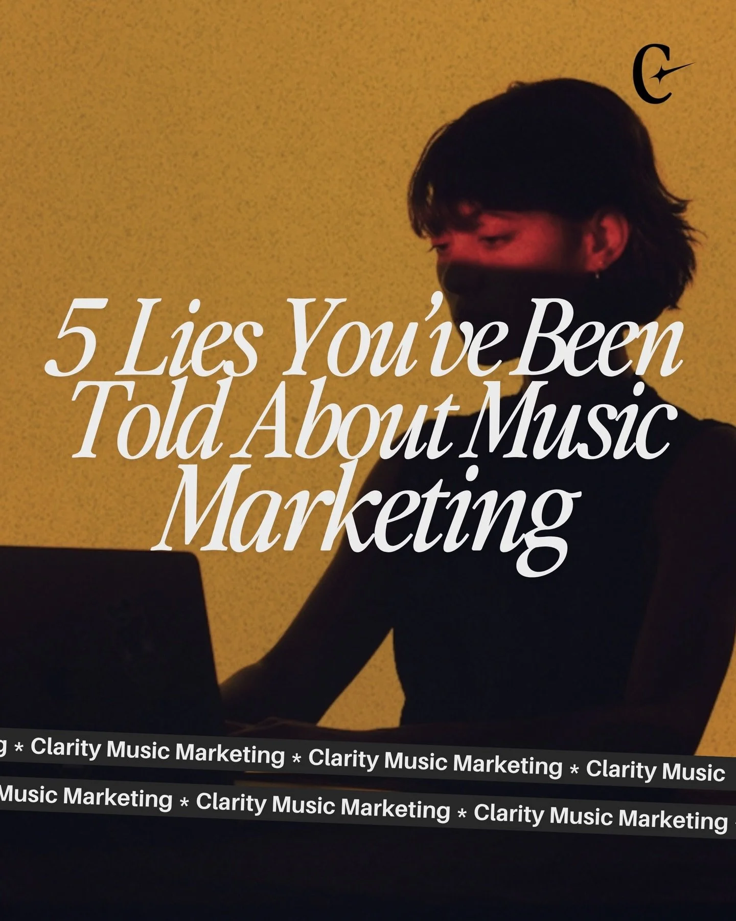 A lot of music marketing advice sounds right, but that doesn&rsquo;t mean it works.

We broke down 5 of the biggest lies in music marketing so you can avoid wasting time, money, and energy.

Read the full article on our blog.
.
.
.
#claritymusicmarke