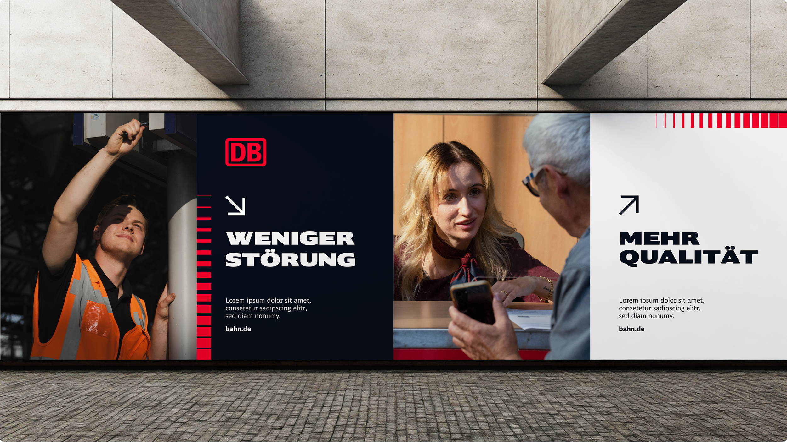 DB OOH Werbeanzeige weniger Störung mehr Qualität