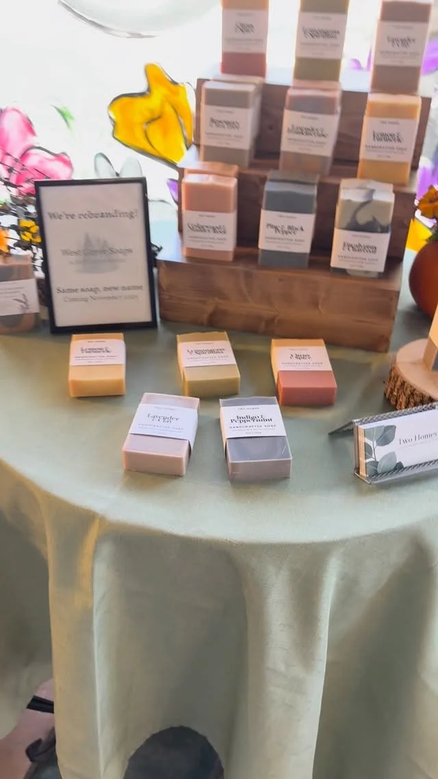 Our last show for our soaps under the @twohomesshop brand was at one of our favorite shops @everythingnaturalpa !
We have a few shows lined up in NY and Scranton for December which will be very exciting for us to get to sell our body products under