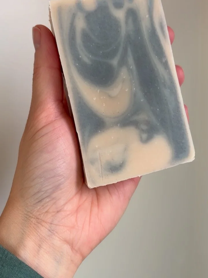 One of our top sellers- Lavender & Frankincense with red clay and indigo powders