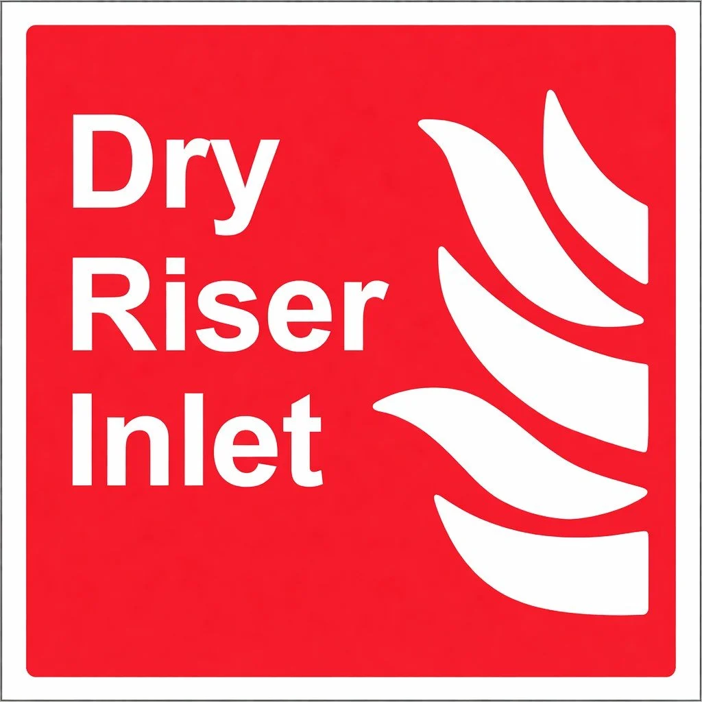 Dry Riser Inlet Sticker (Free Delivery)