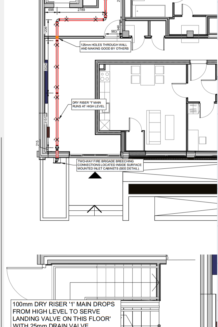 Dry Riser Design Approval for a Residential Project in Epsom, Surrey
