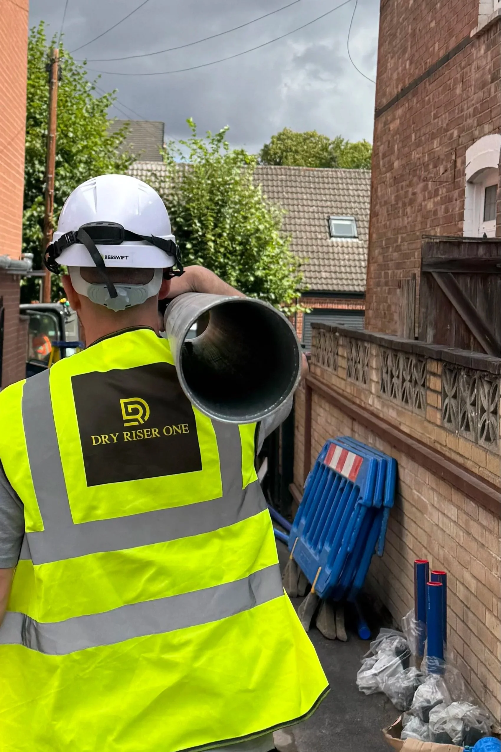 Dry Riser Installation in Nottingham – Marshall Street, Sherwood
