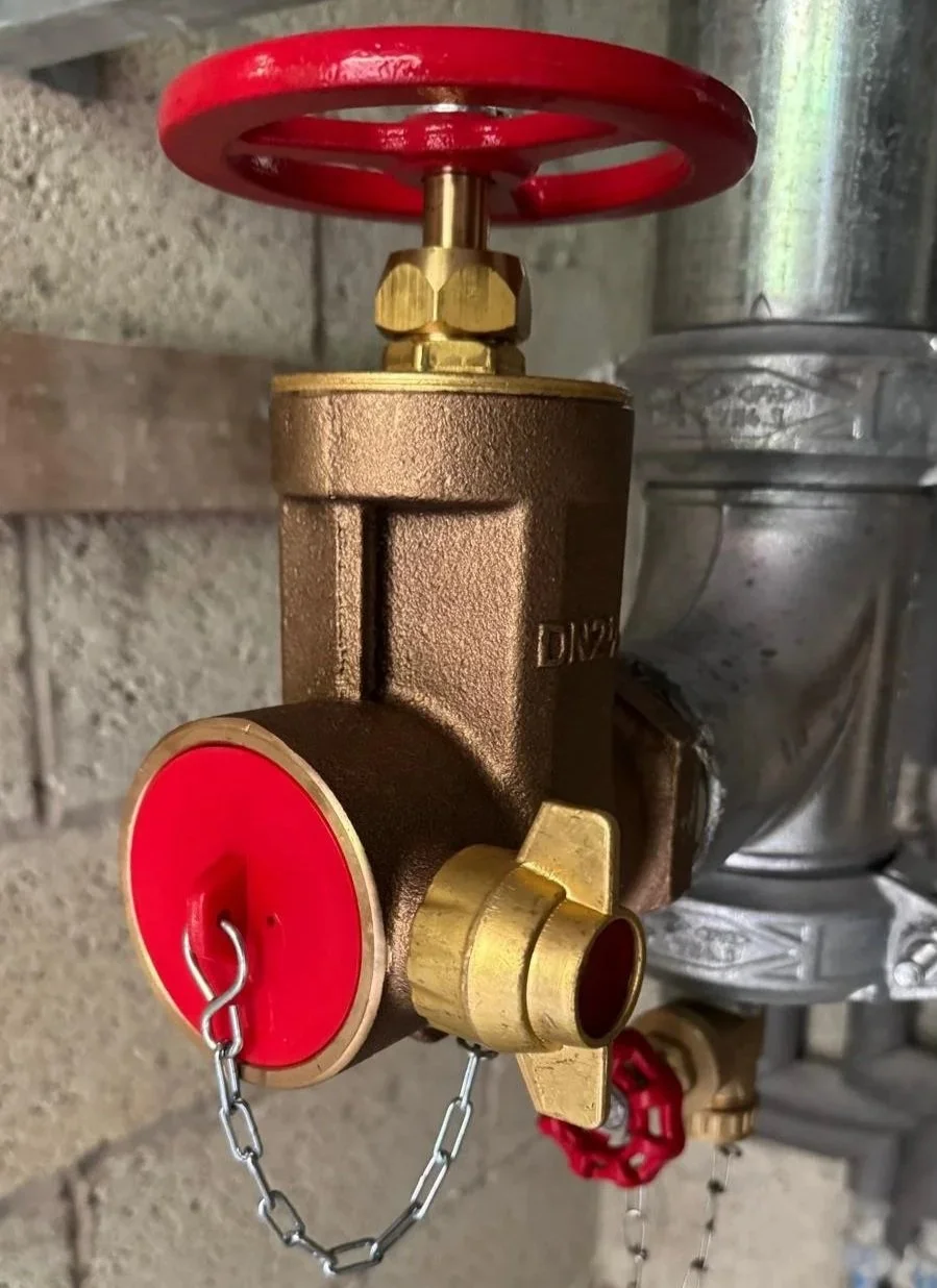 Dry Riser Outlet Installed