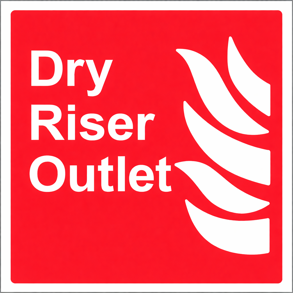 Dry Riser Outlet Sticker (Free Delivery)