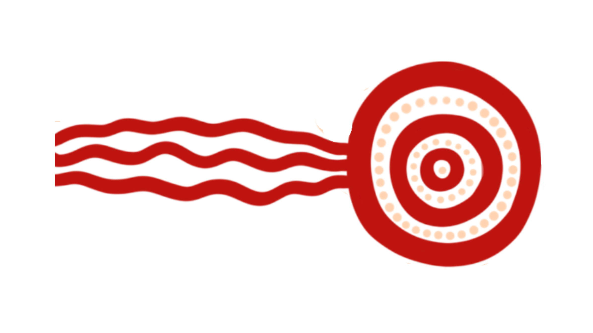 Illustration of a stylized red male reproductive system with sperm swimming towards the testes and penis, depicted in a simplified, abstract style.