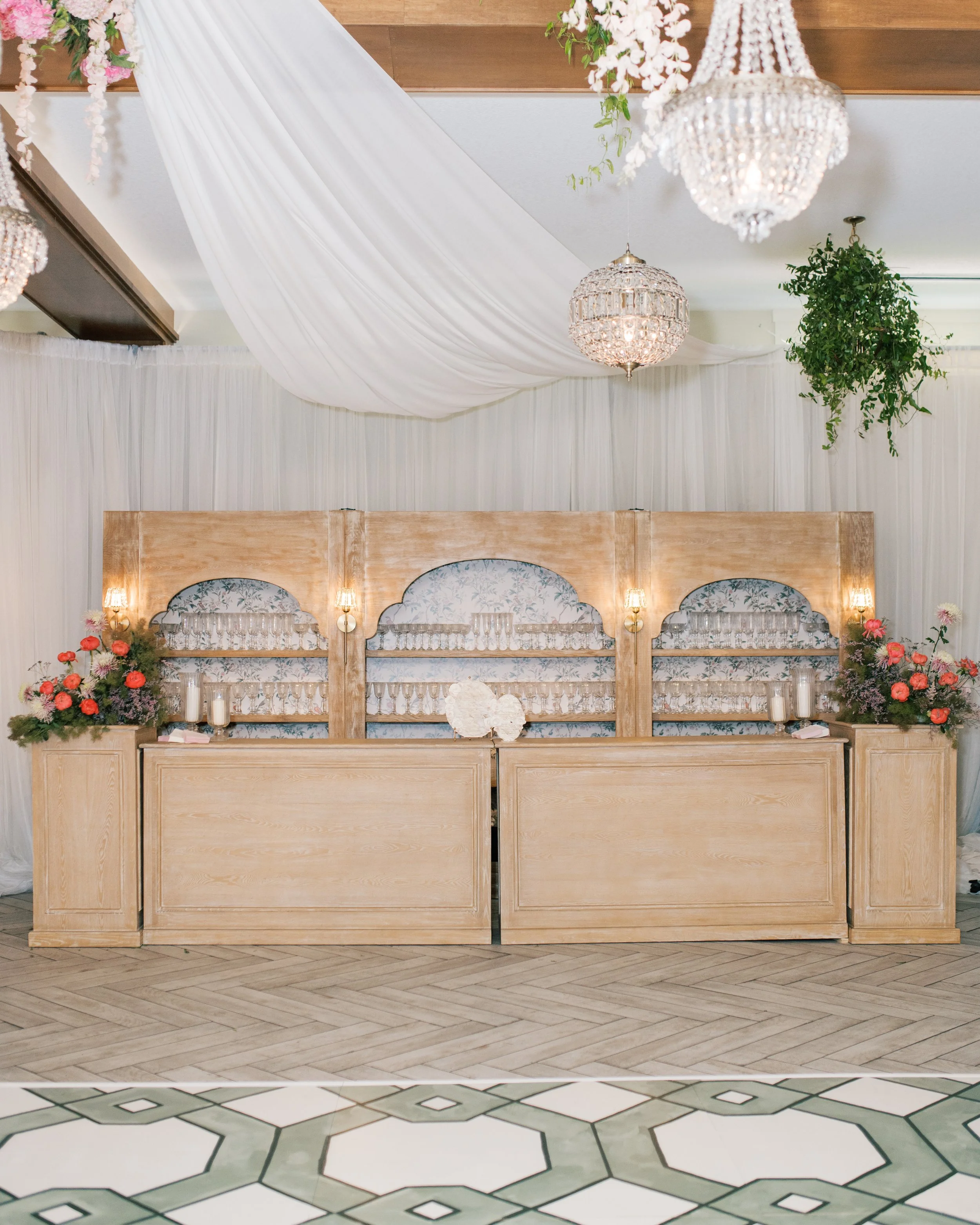 White Oak Bar Backs