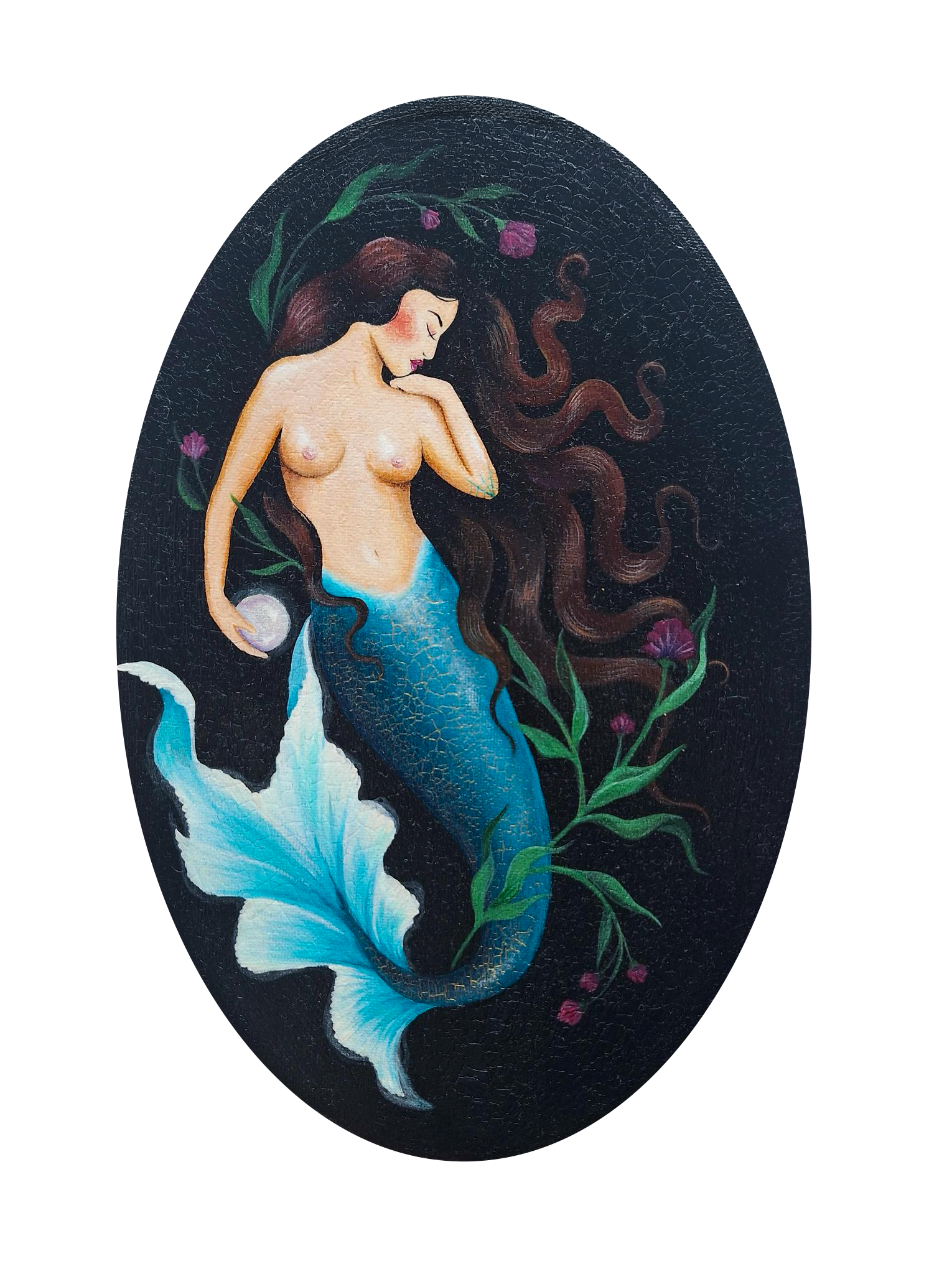 ‘Deep waters, hidden secrets’ Acrylic on panel 30x20cm