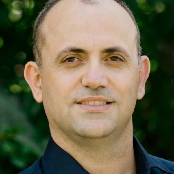 Close-up of Vangelis Tychalas