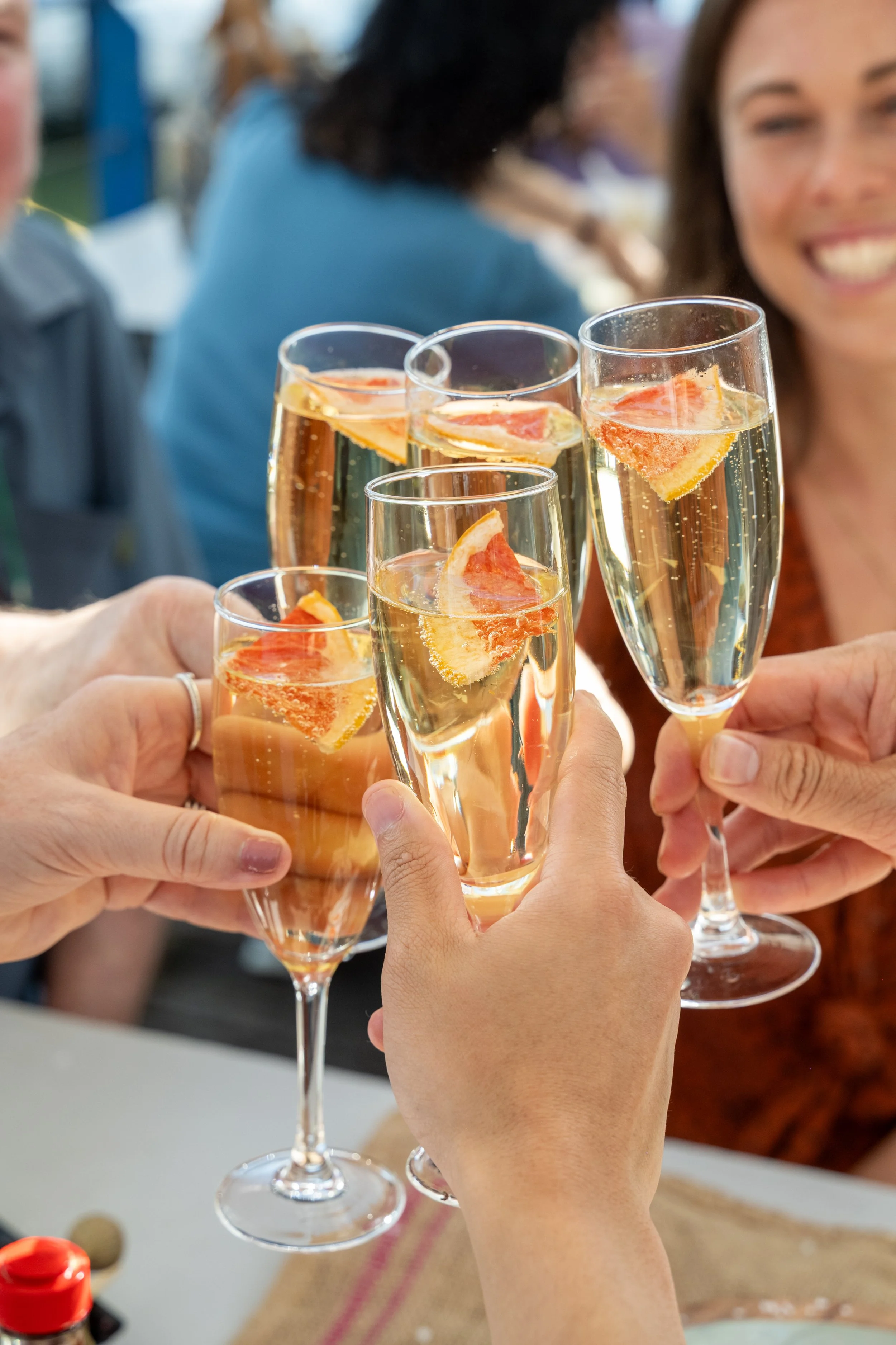 Sparkling Wine Close-Up
Description: A toast with sparkling wine and native garnishes during The Australian Food Guy Sydney food tour. A refreshing way to celebrate Sydney’s best bush tucker and seafood experiences.
Alt Text: Close-up of sparkling w