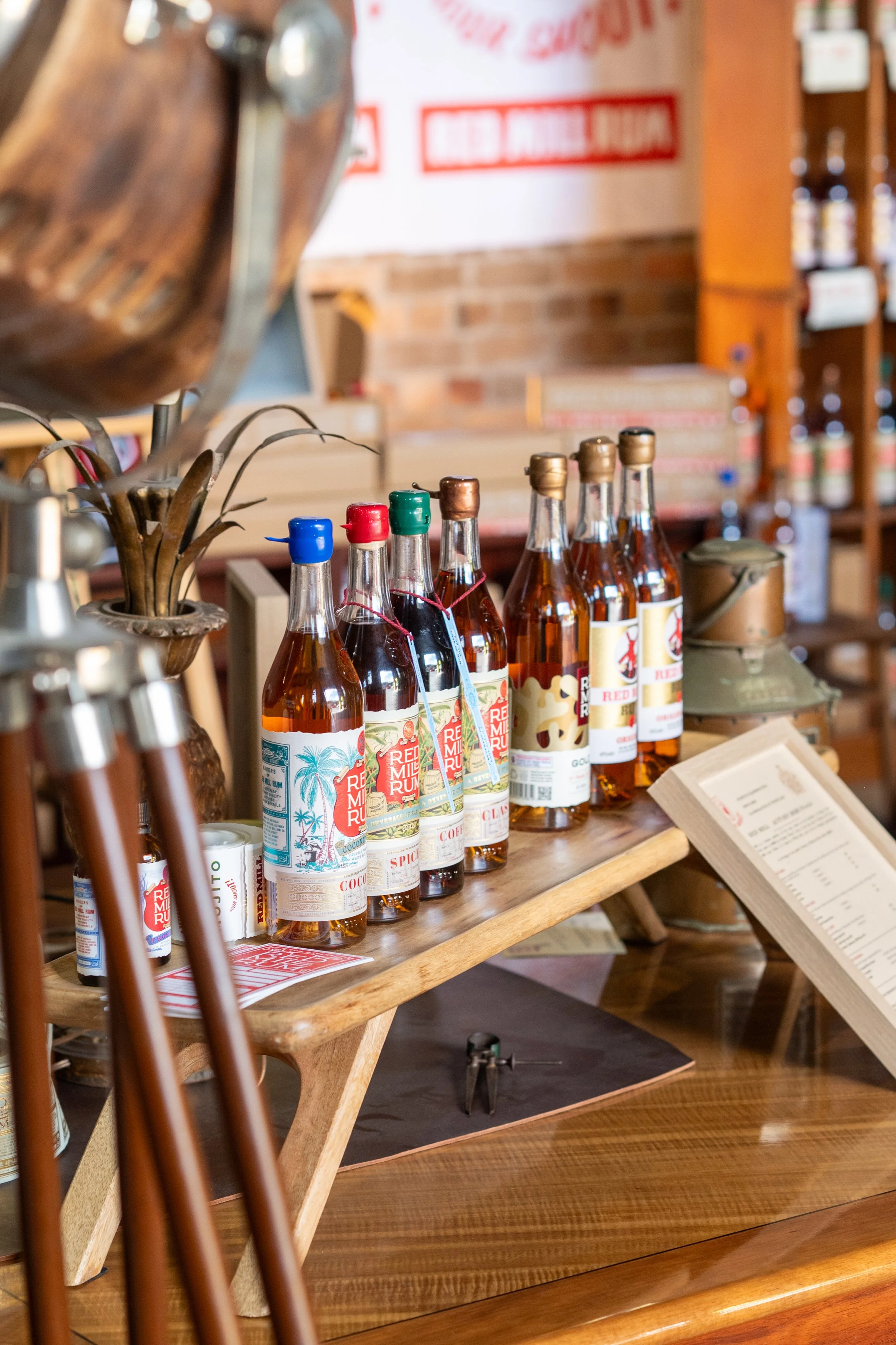 Boutique Sydney rum tasting display during the Sydney Meet The Makers food and drink experience