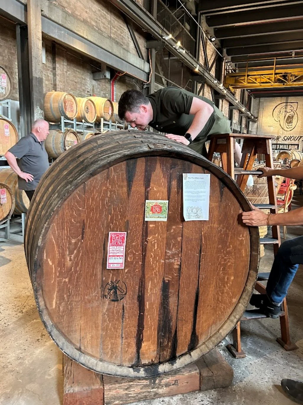 06. guests go behind the scenes to taste (and sniff)! Part of our Australian Food, Oysters, Distillery and Coffee Tour Sydney.JPG