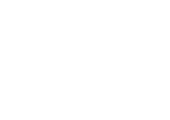 Simple white line drawing of a leafy plant or branch on a black background.
