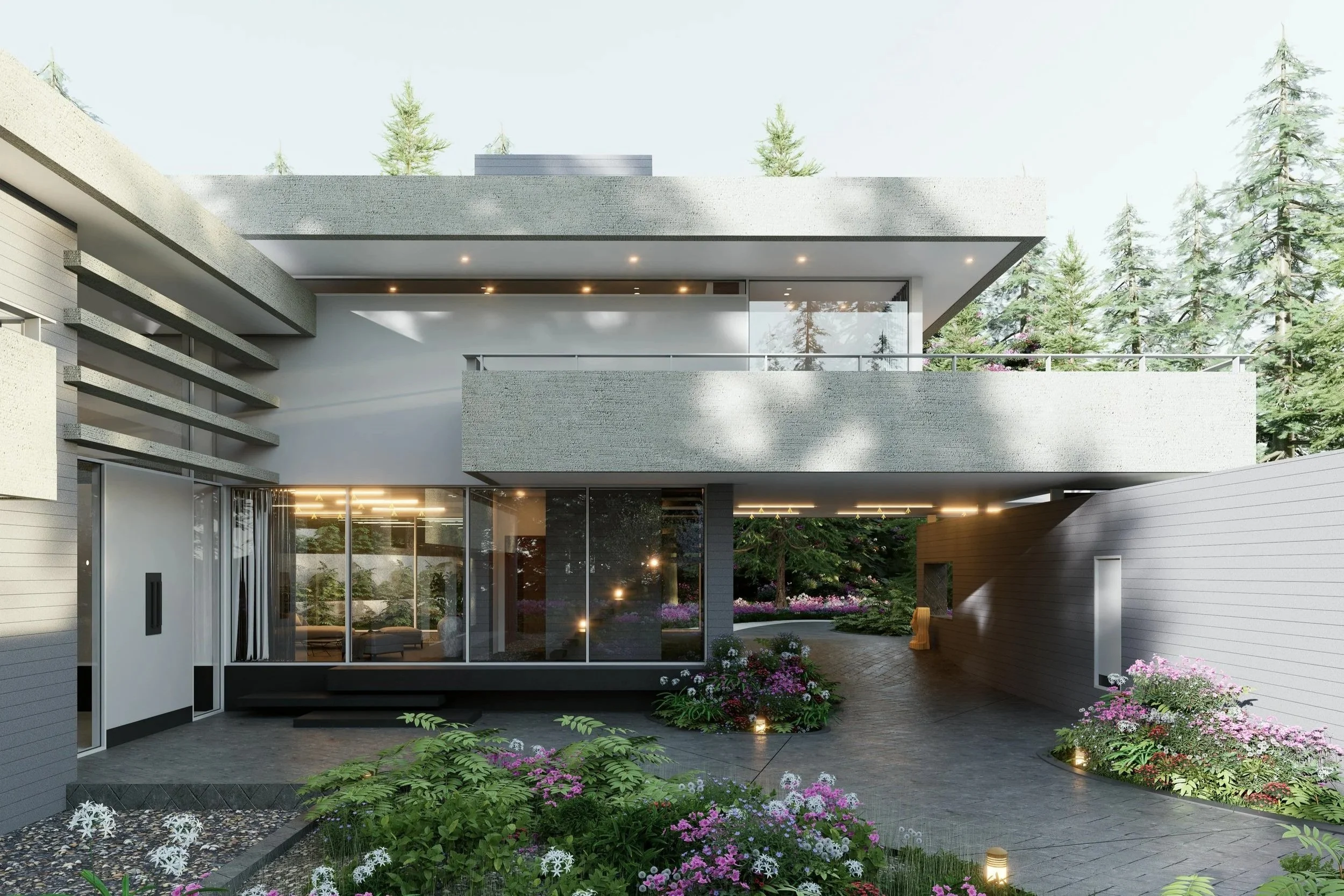 Modernes Einfamilienhaus mit Flachdach (c: the_ghazi/pexels)