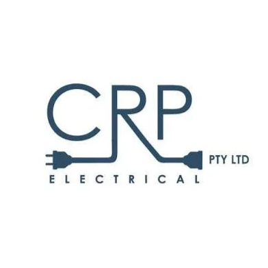 CRP Electrical Pty Ltd logo with the company initials and an electrical plug and socket design.